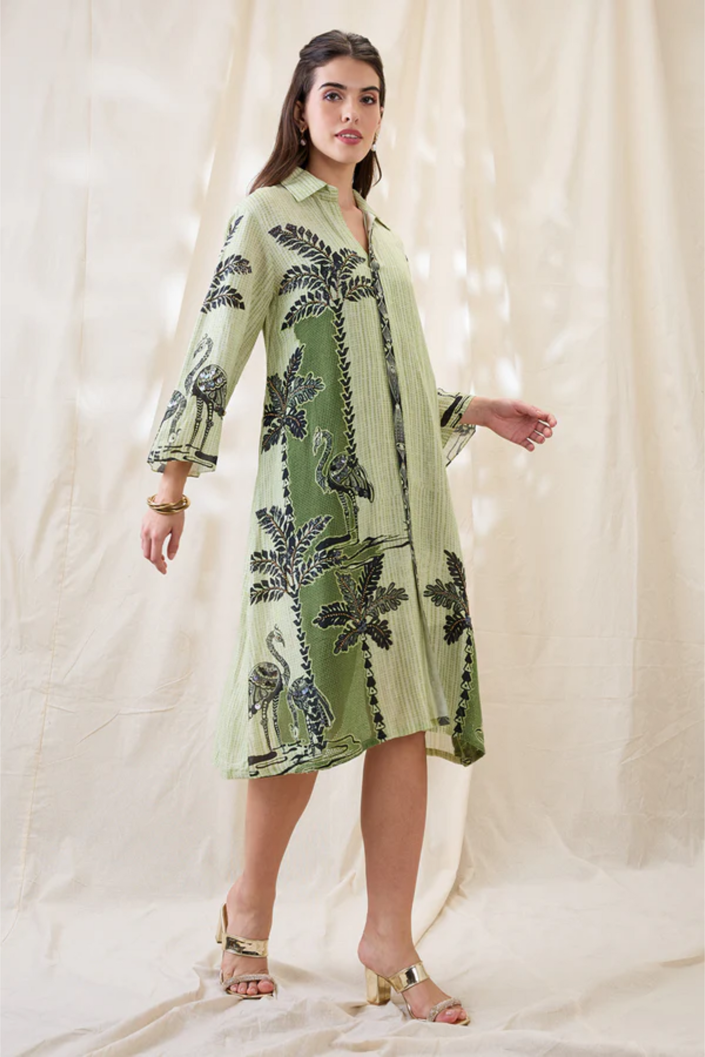 Noorani Embellished Boxy Dress