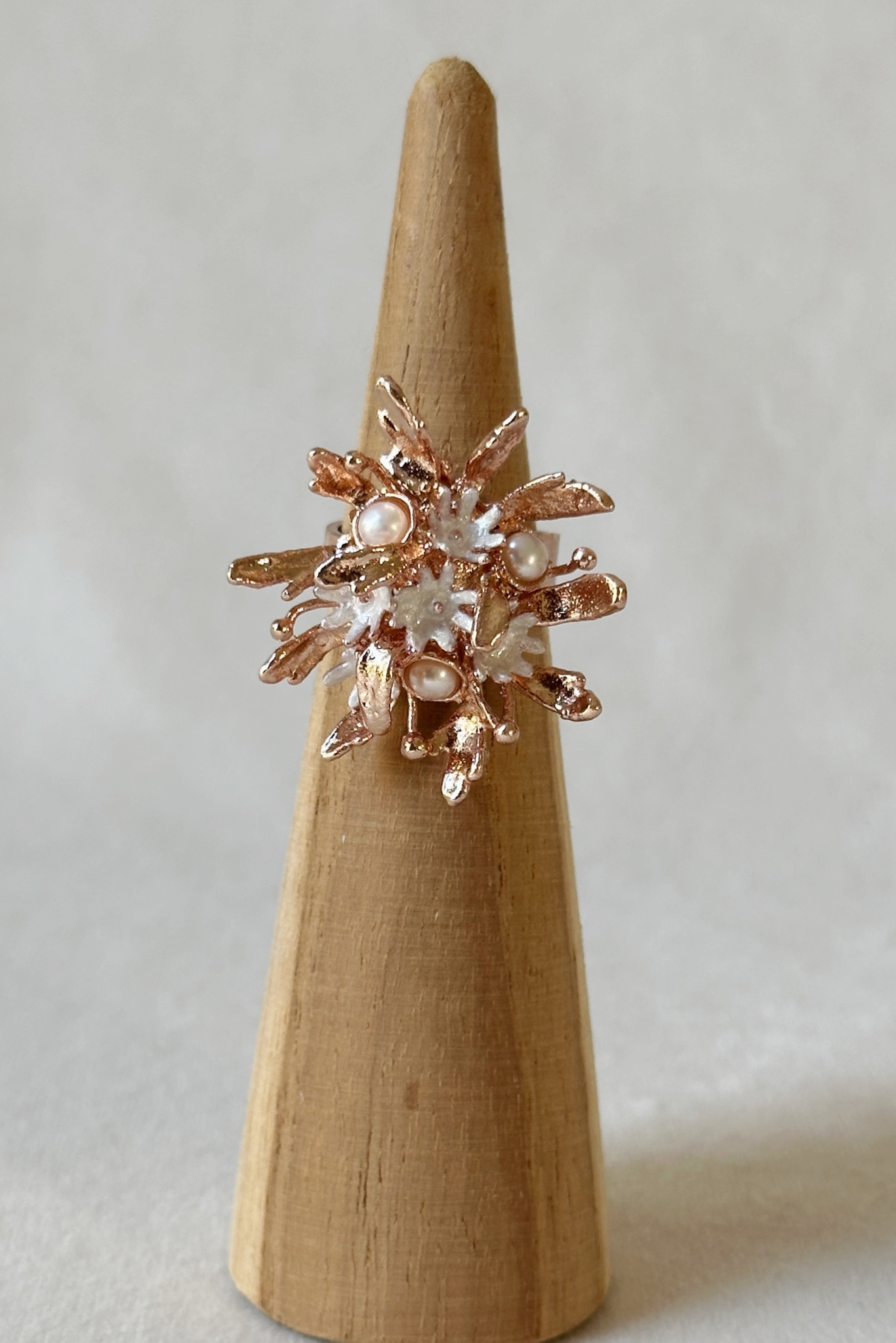 Flower Burst Ring - Rose Gold