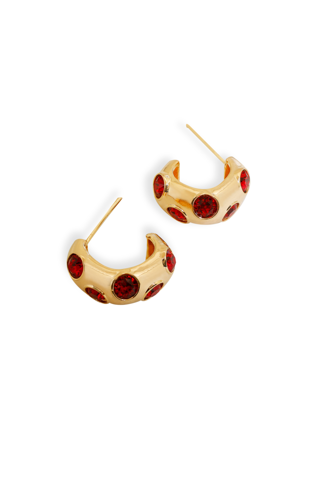 The Signet Earrings - Red