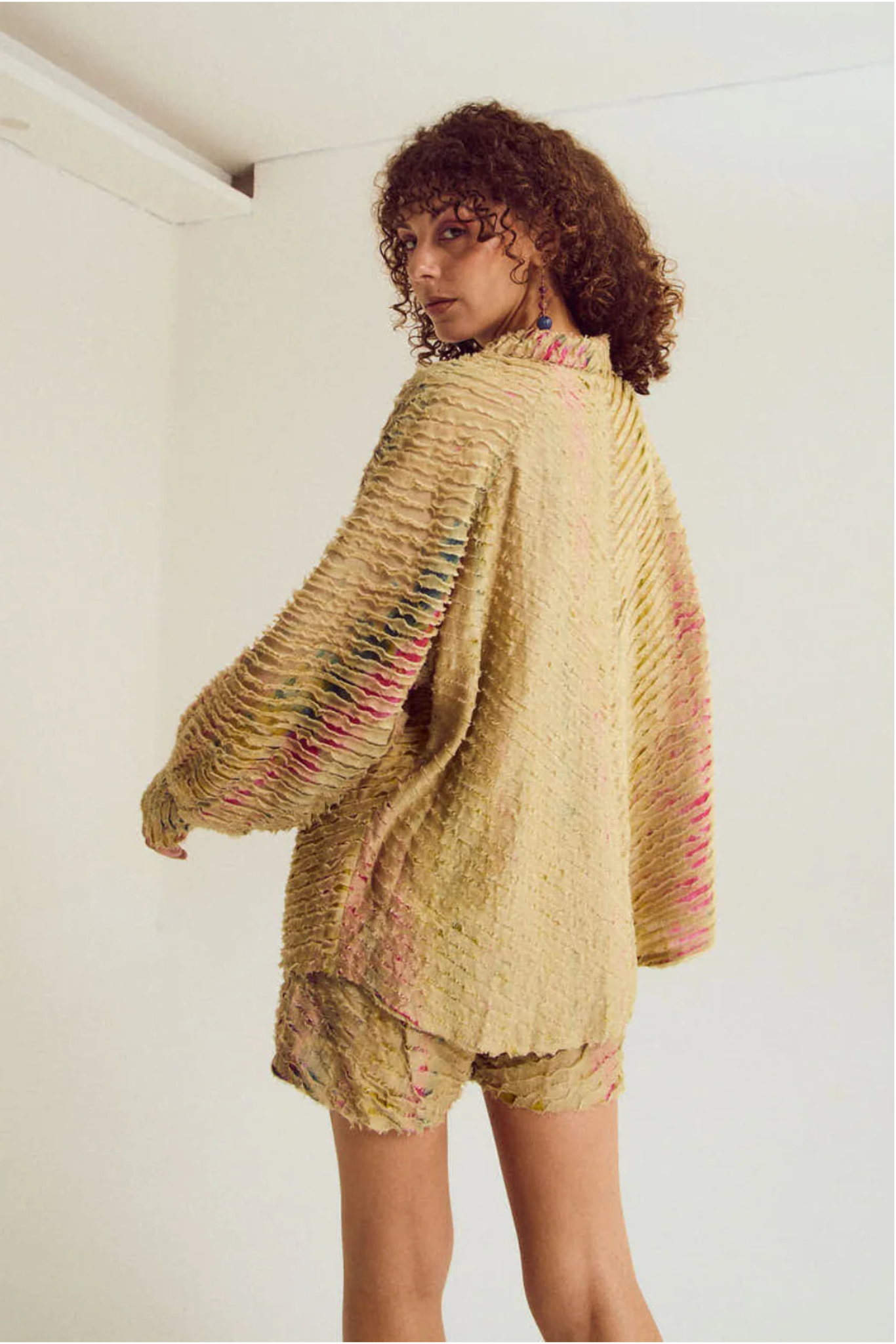 Petunia shirt with shorts set
