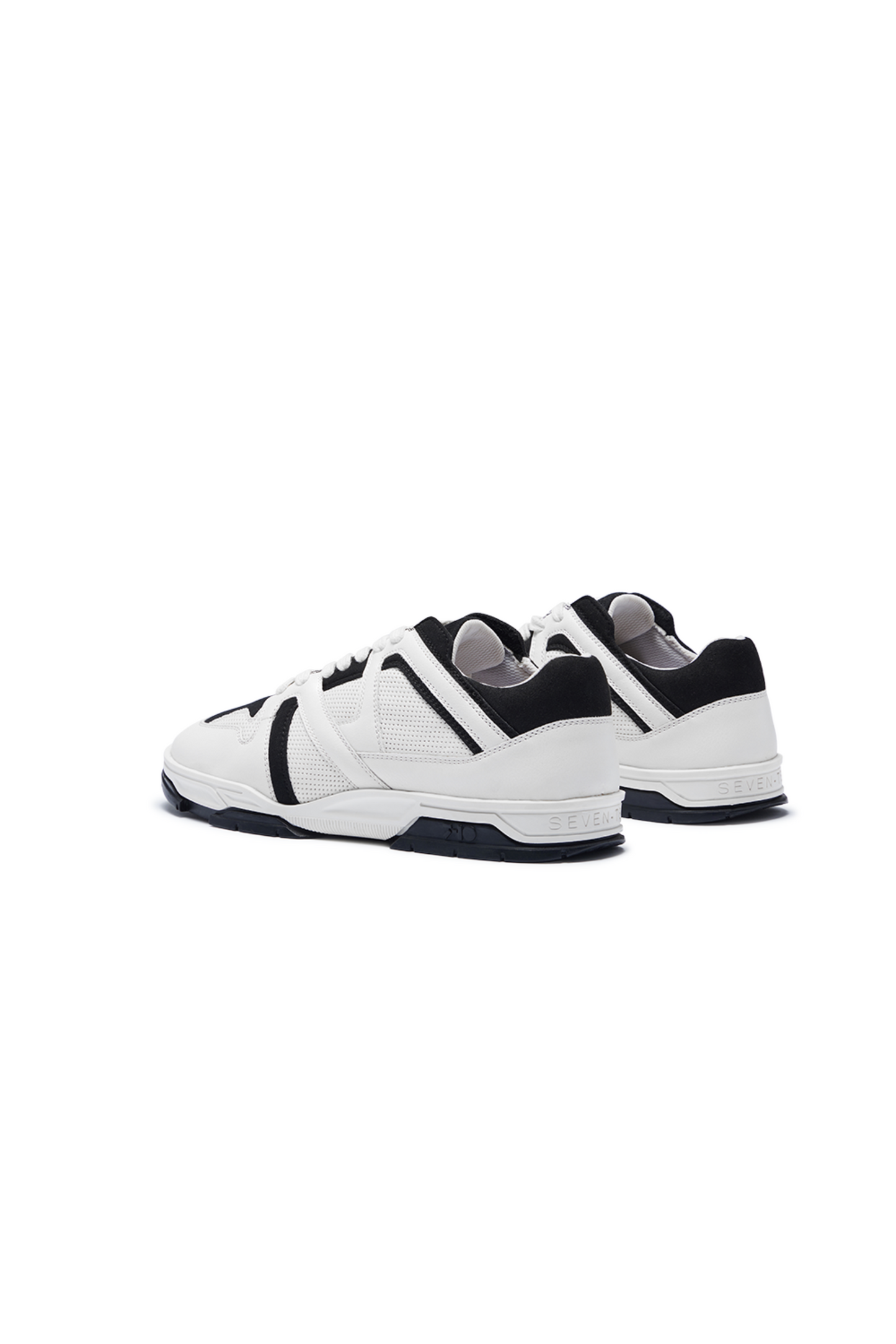 731 Black & White Dice Low-Top Sneakers