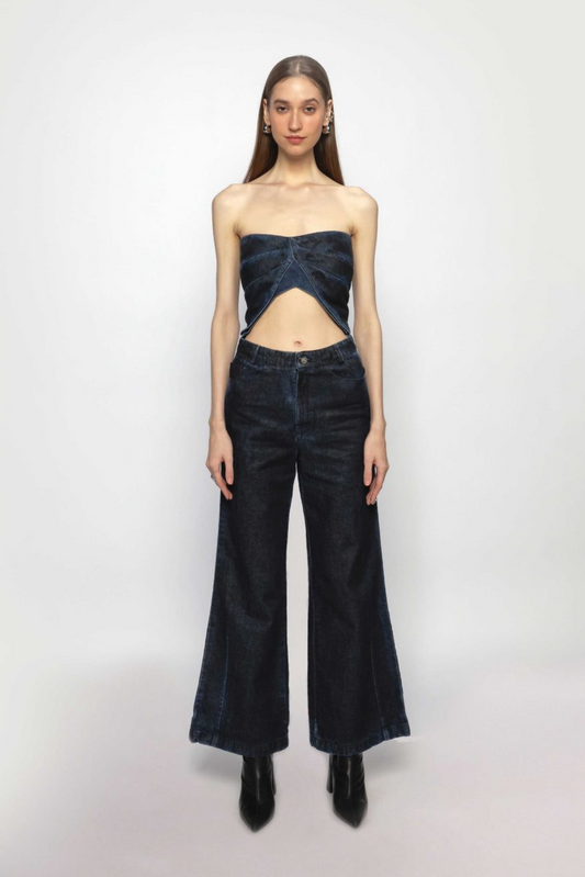 Diffused Denim Pants