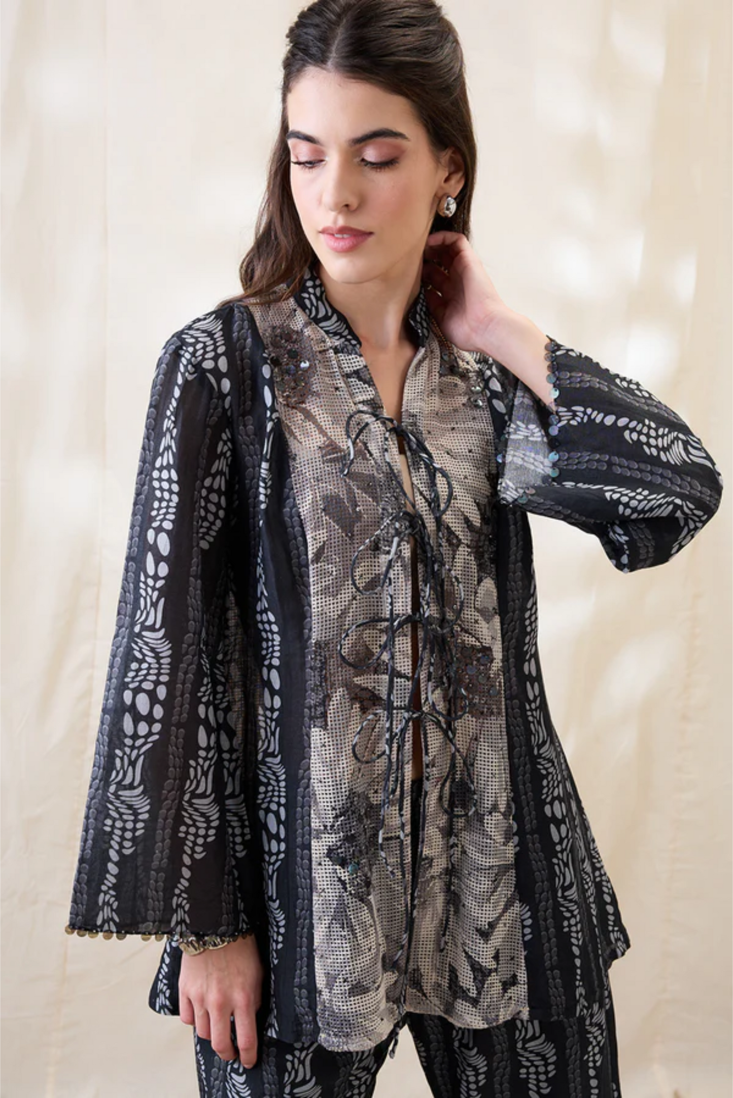 Ravya Embellished Front Tie-ups Co-ord Set