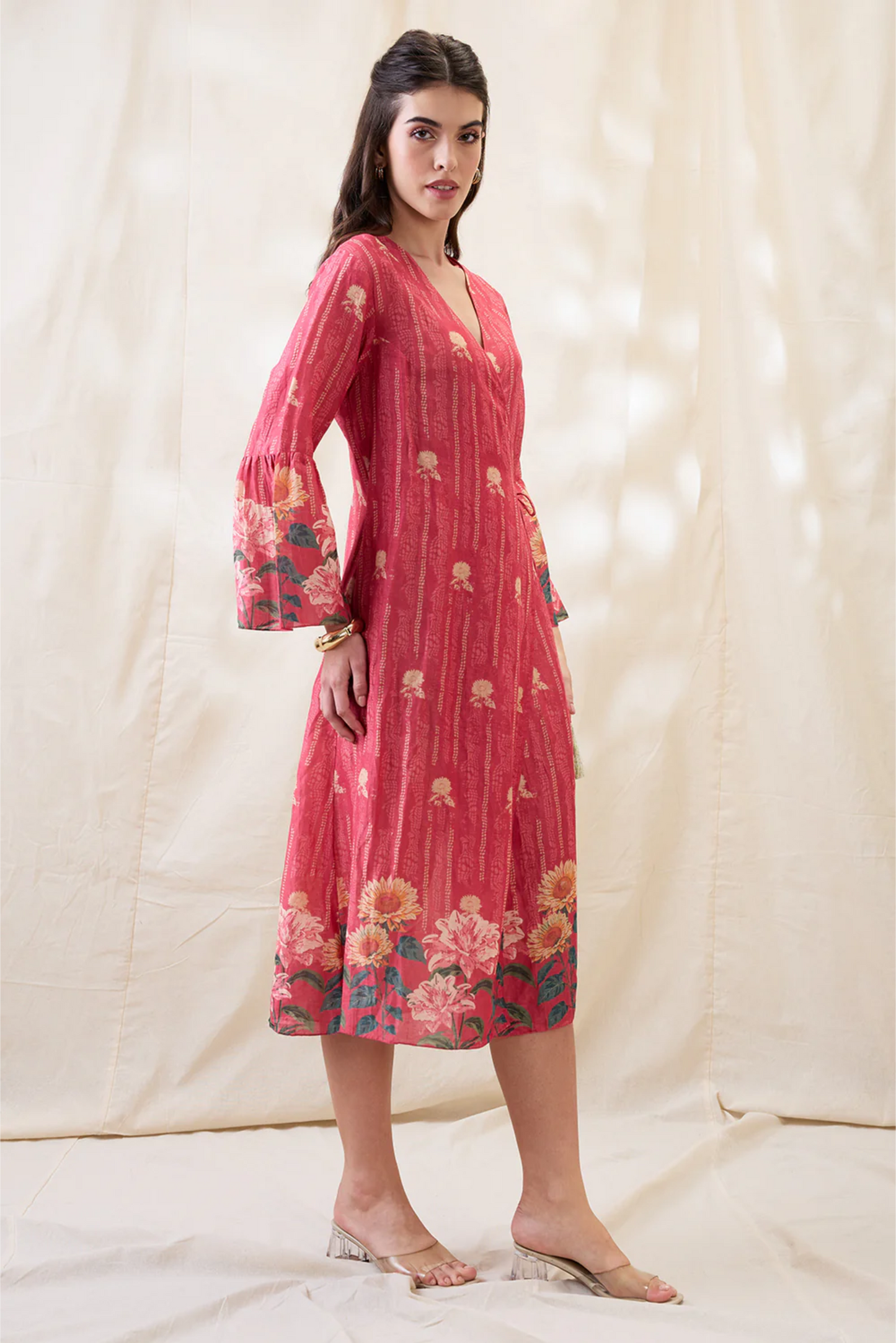 Ravya Front Overlapped Dress