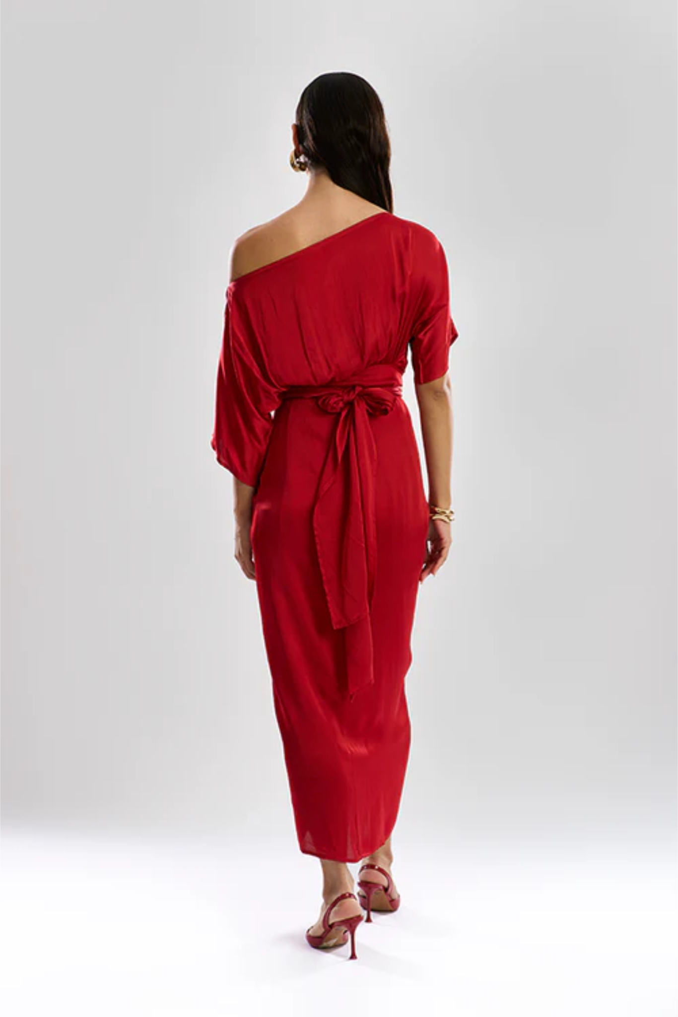 Verve Sarong dress in Red