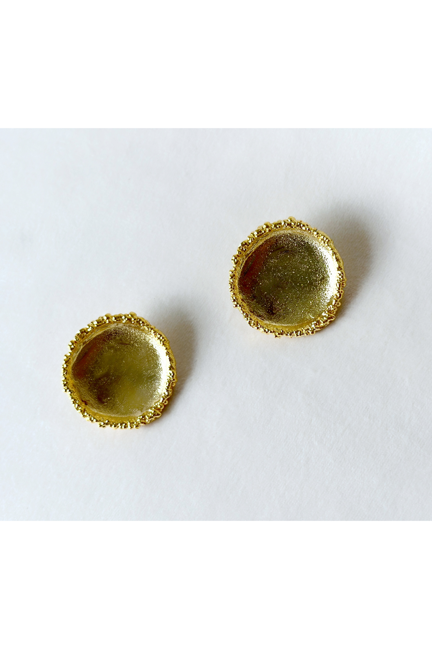 Crater Earrings Gold