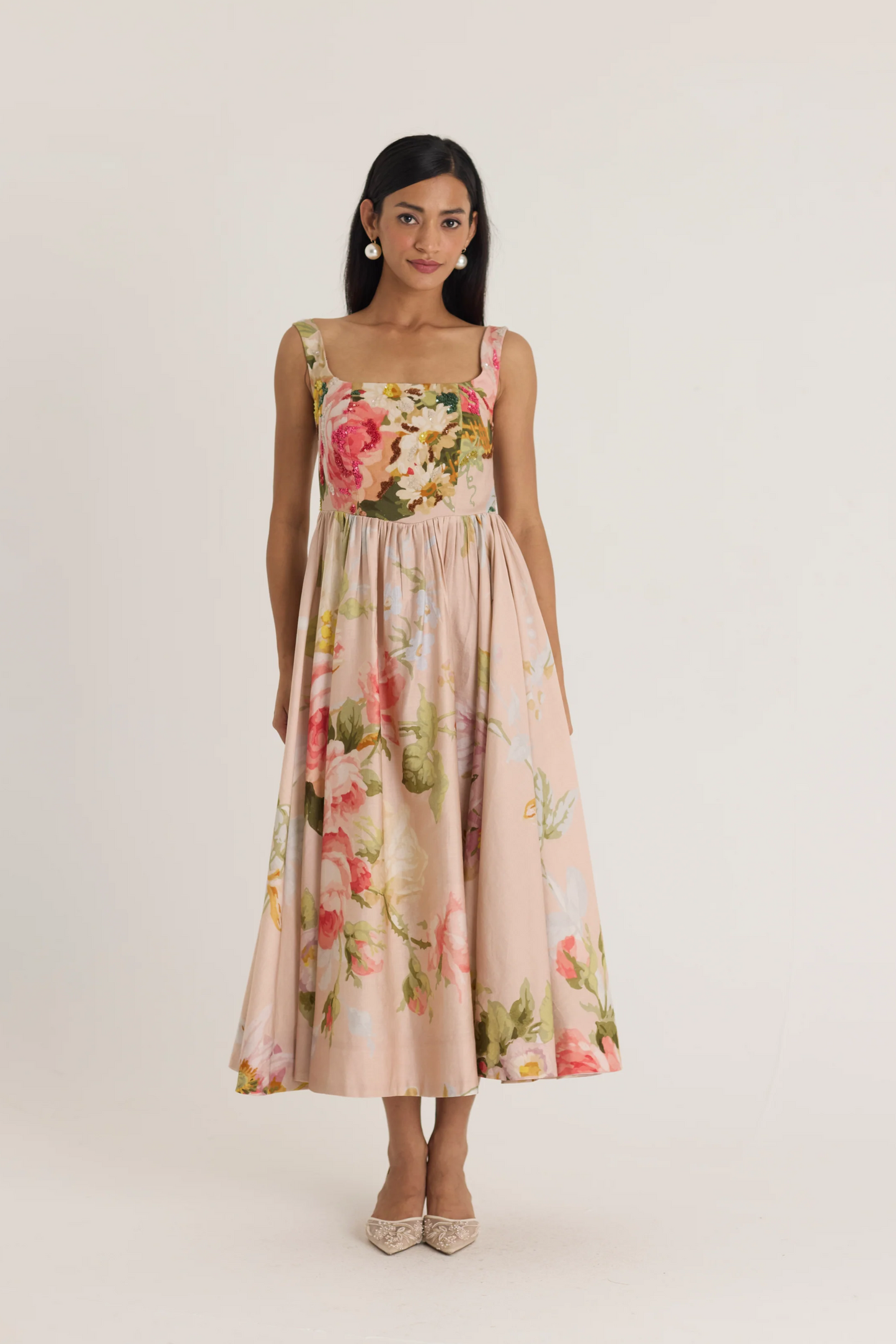 Hazel Embroidered Cherry Dress