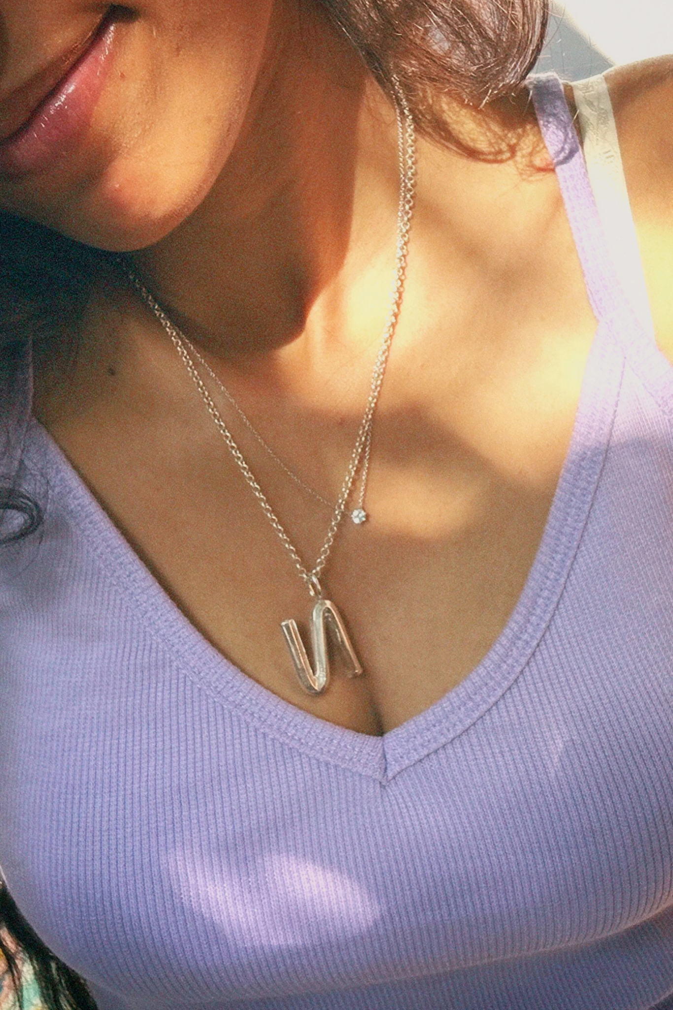 Bold Letter Necklace - N