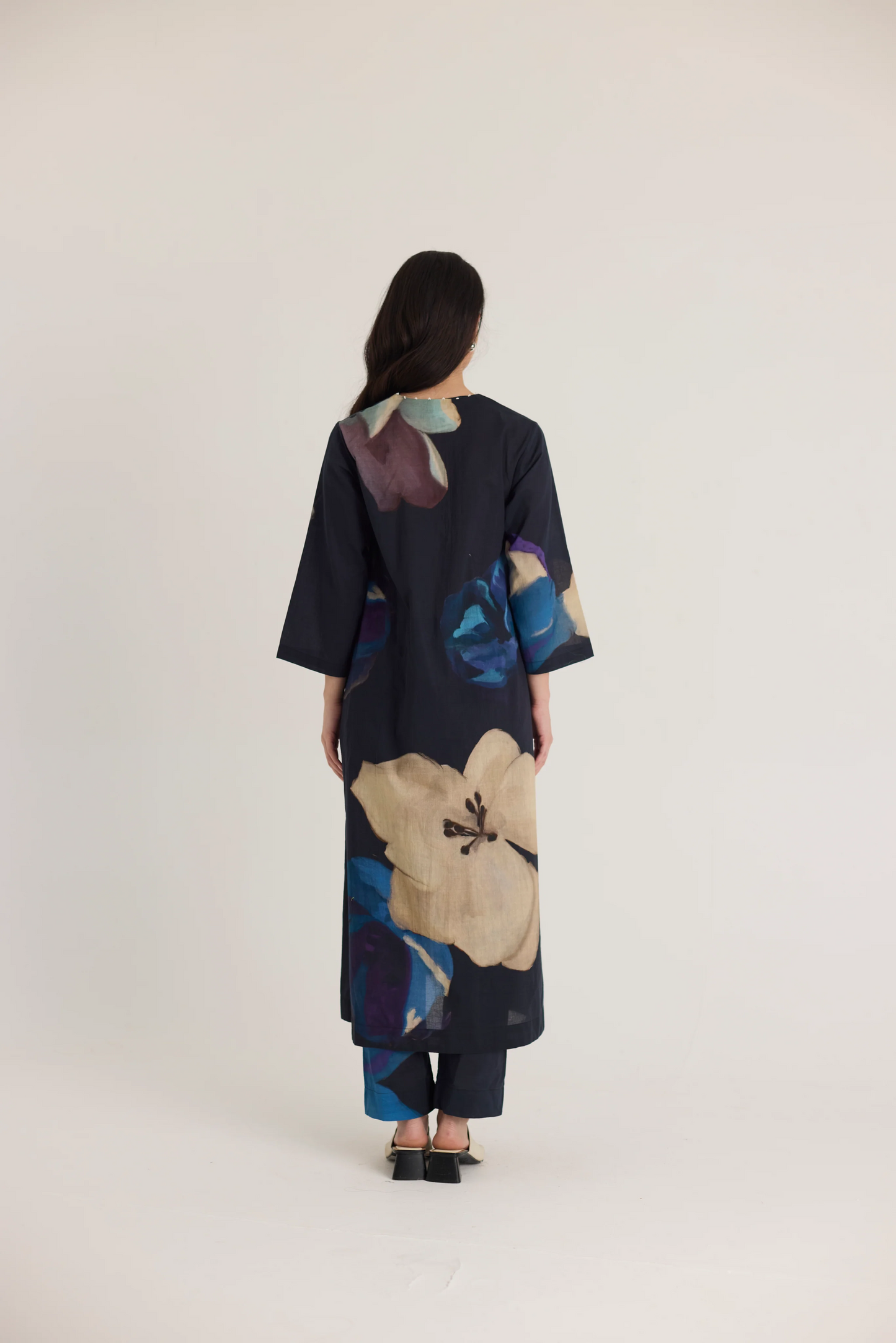 Rocco Long Cotton Kurta Set