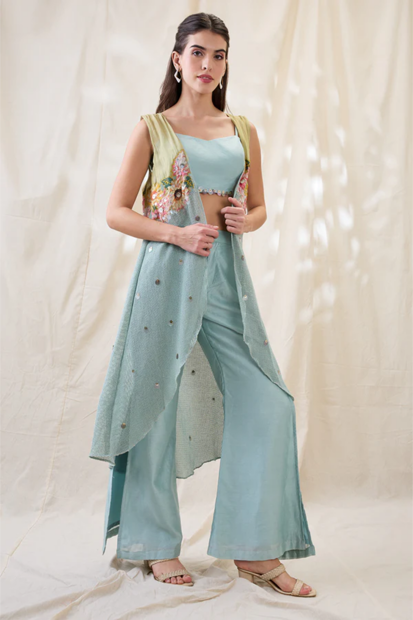 Ravya Co-ord Set with Embroidered Jacket