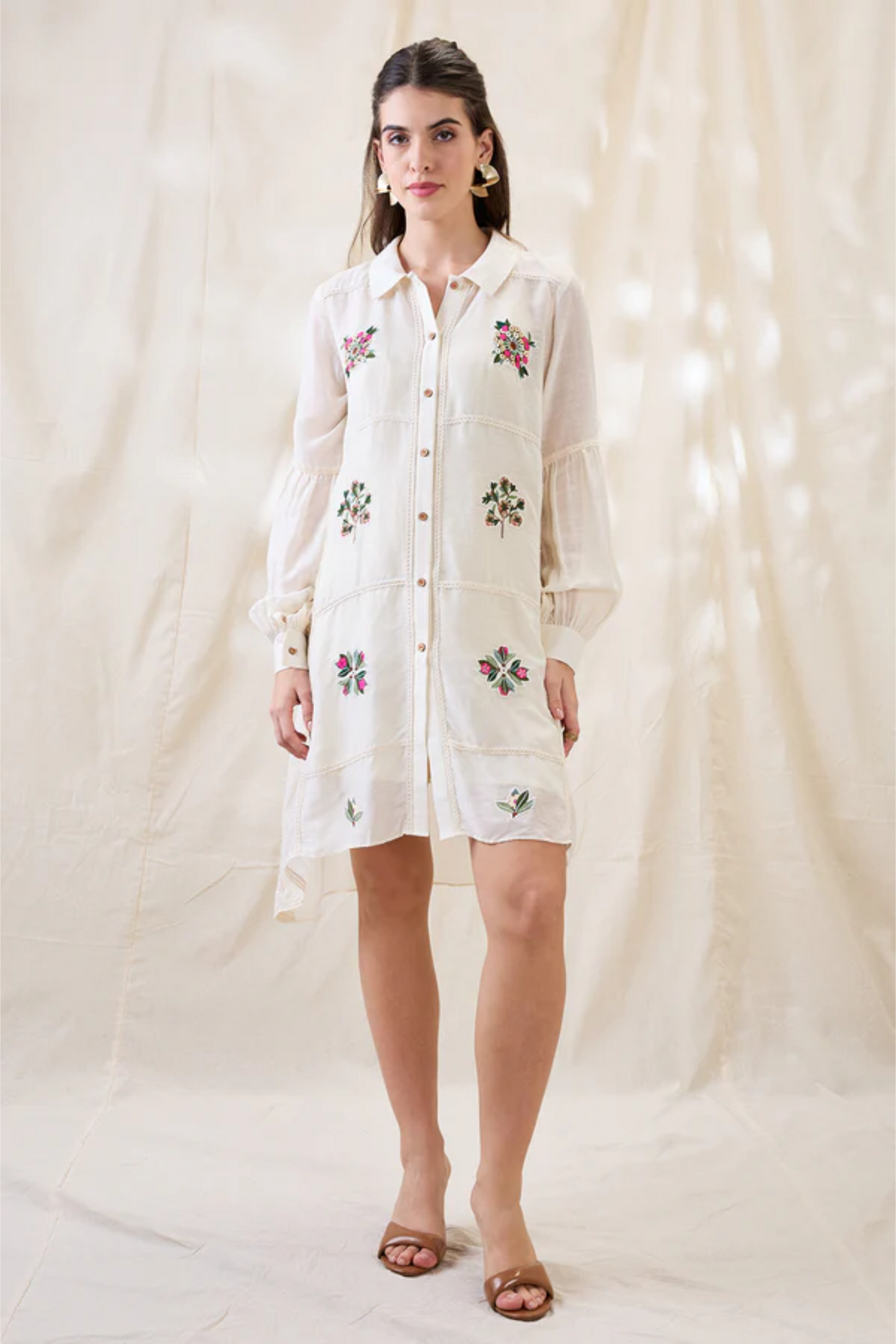 Gulzaar Appliqued A-line Dress