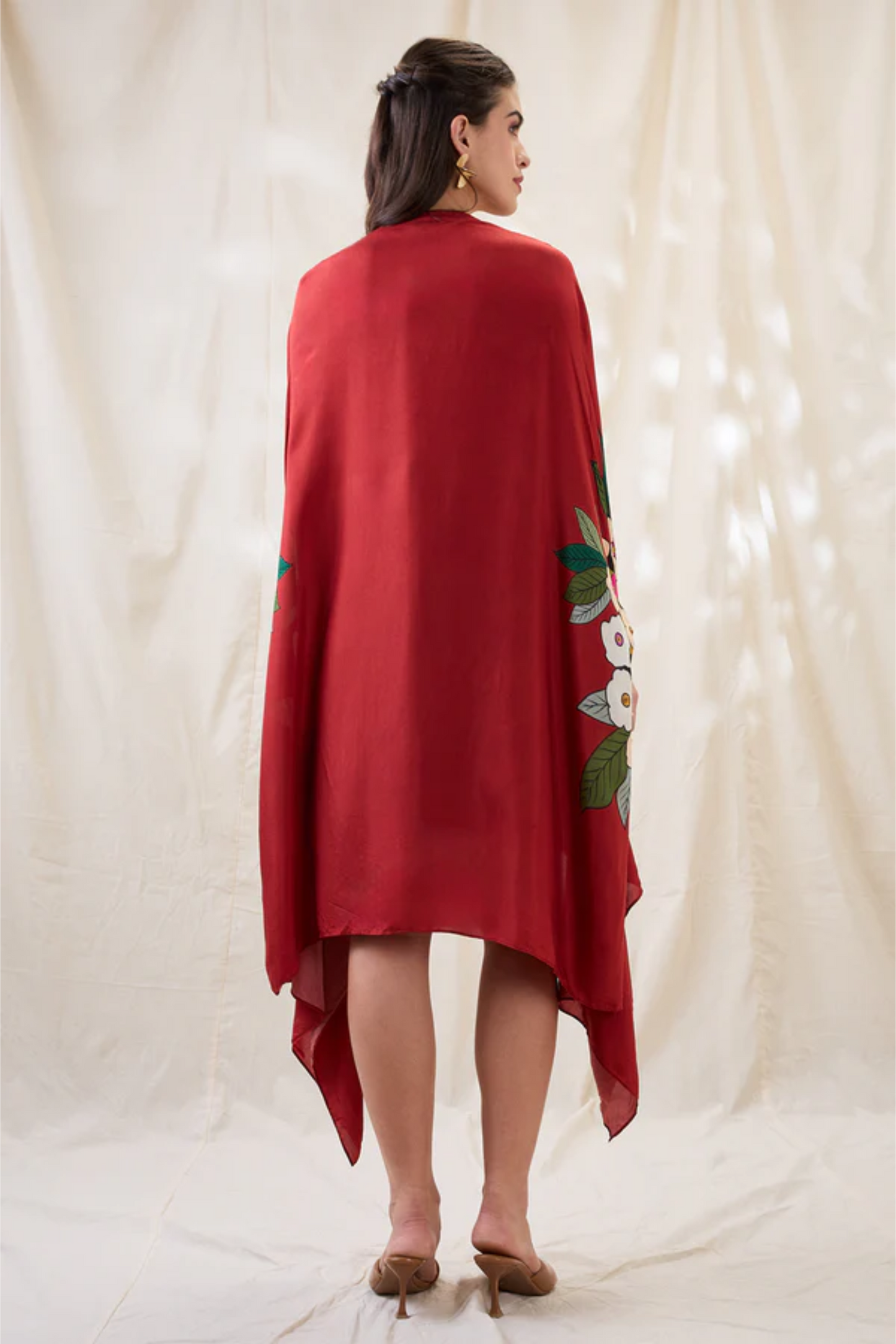 Gulzaar Printed Dress with Jacket