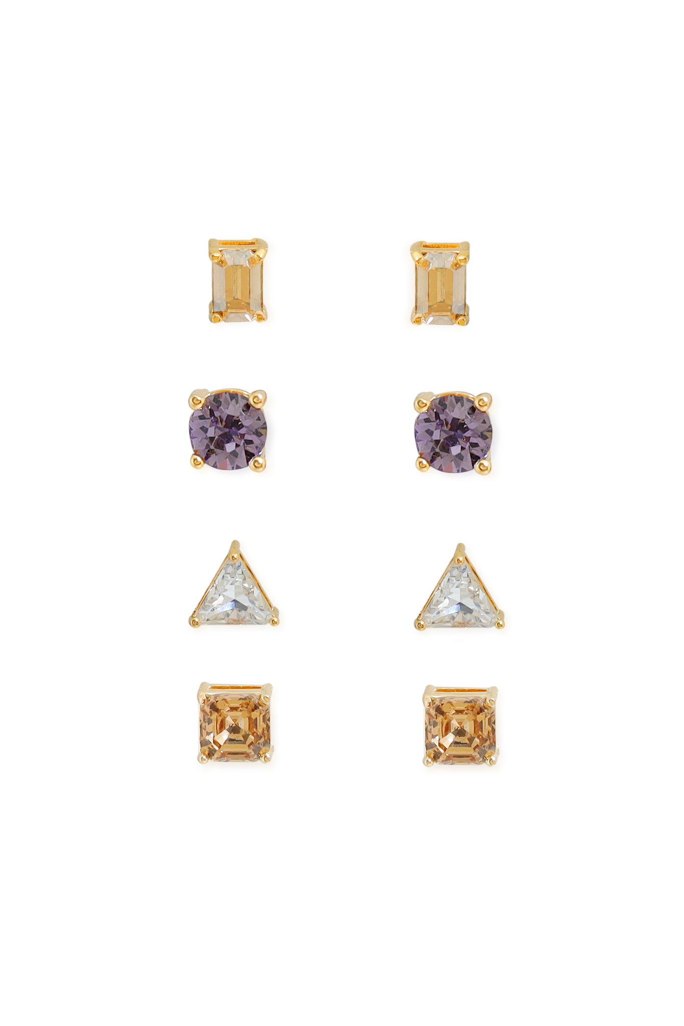 The Form Earrings - Purple