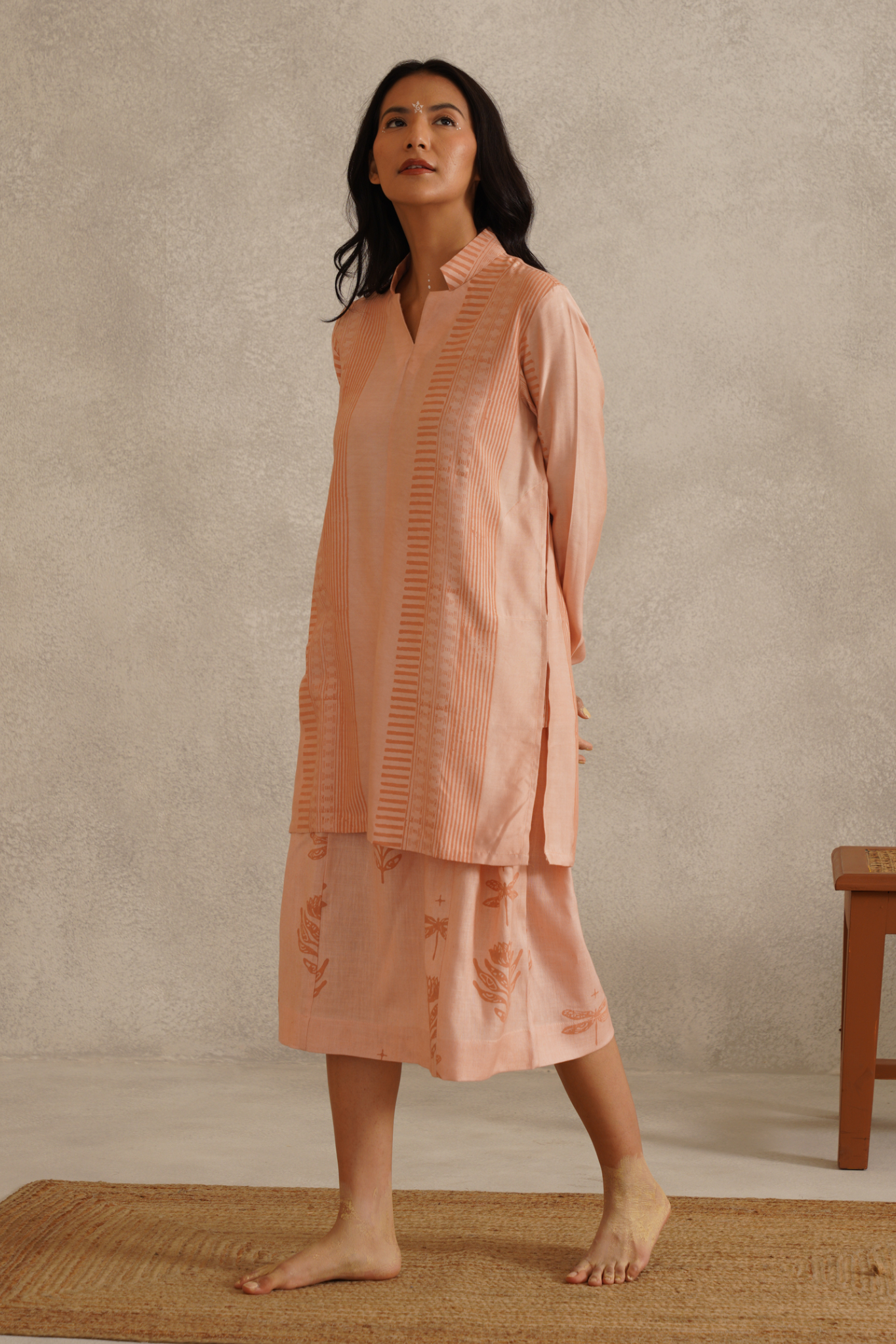 Resilience Kurta - Salmon Pink