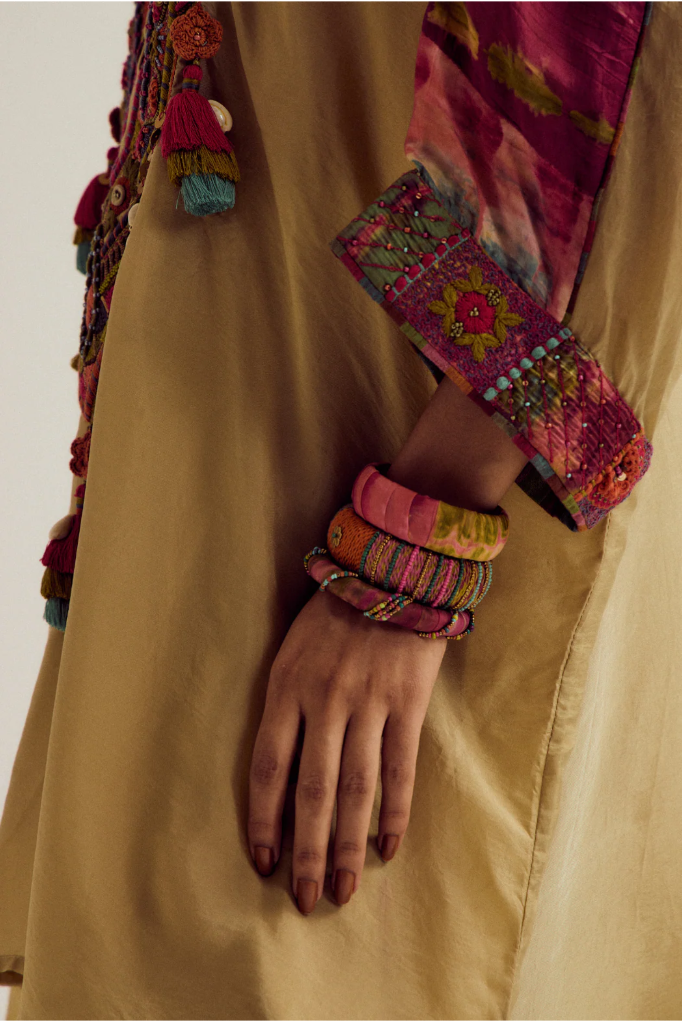 Zinnia Kaftan Shirt with Dhoti Pants