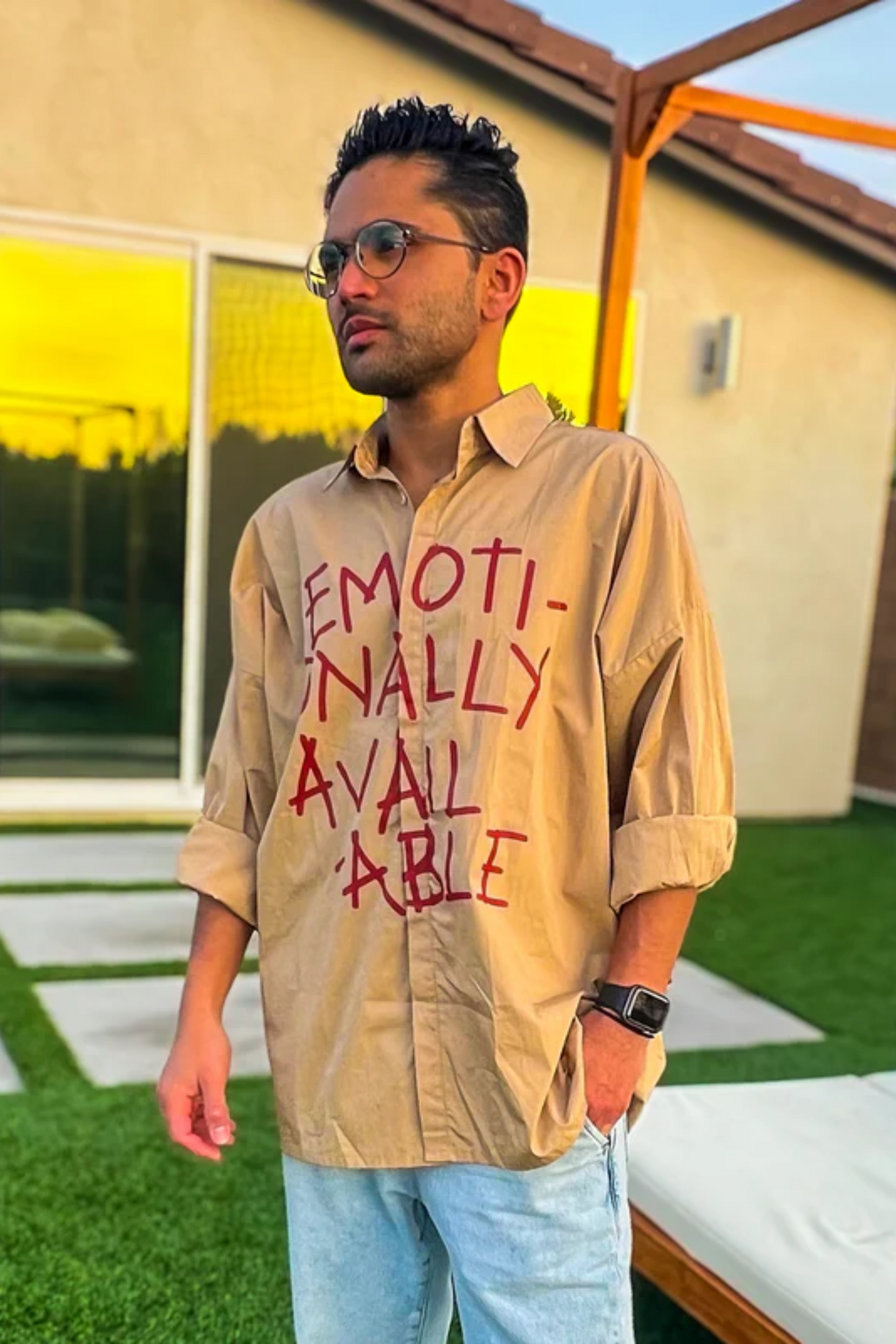 The Emotionally Available Shirt (Beige)