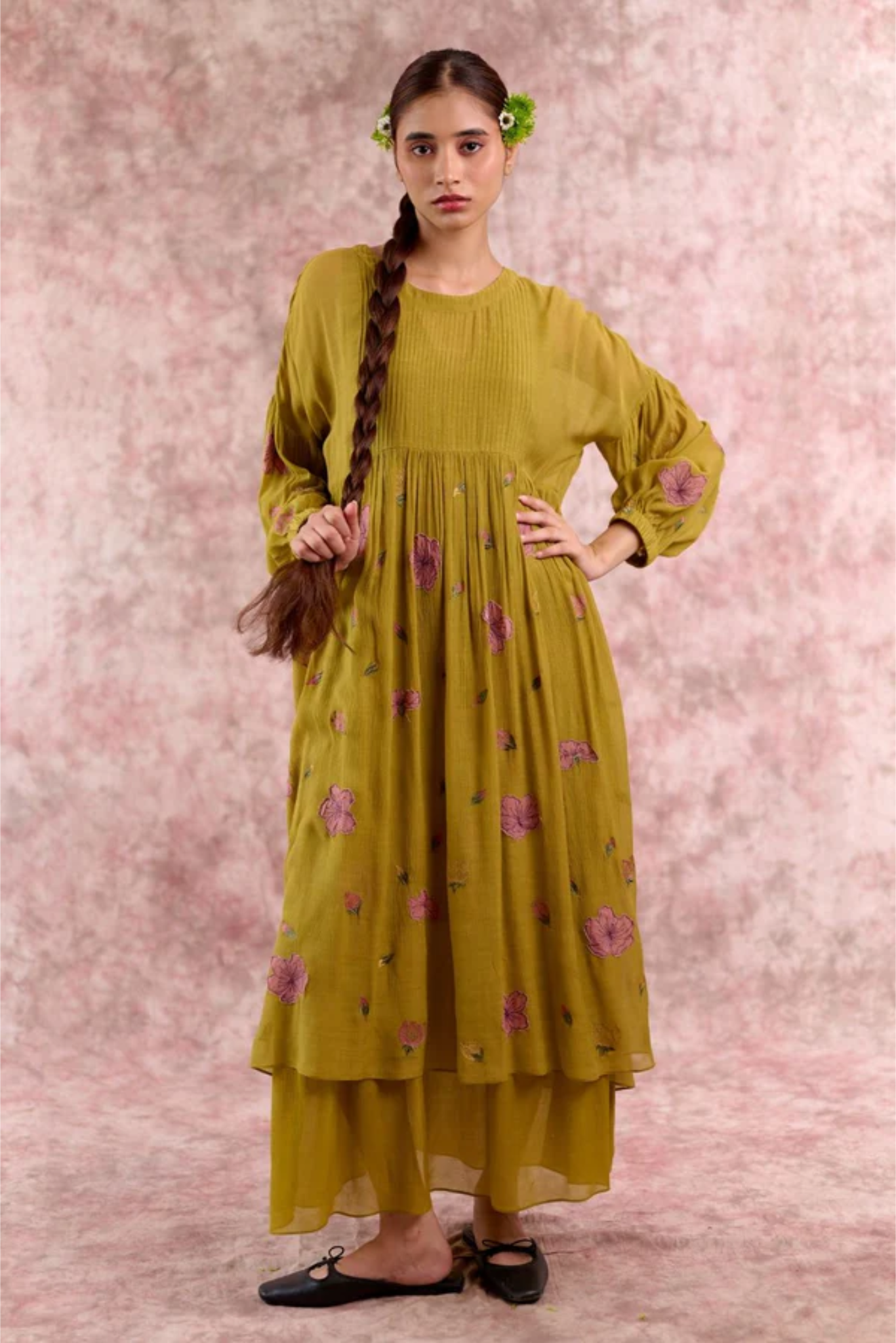 VERA EMBROIDERED DRESS