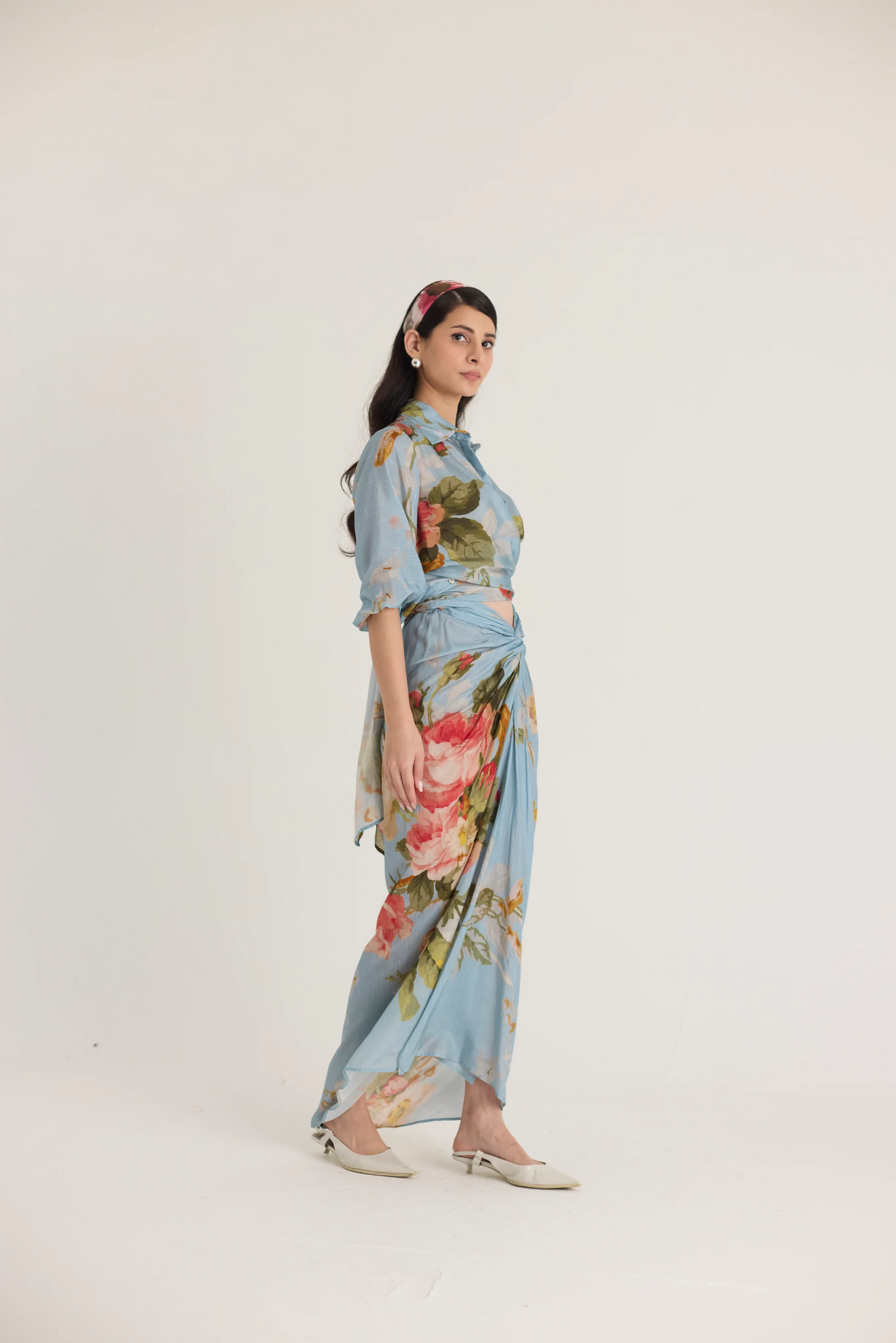 Taffy Tie Up Top & Skirt Set