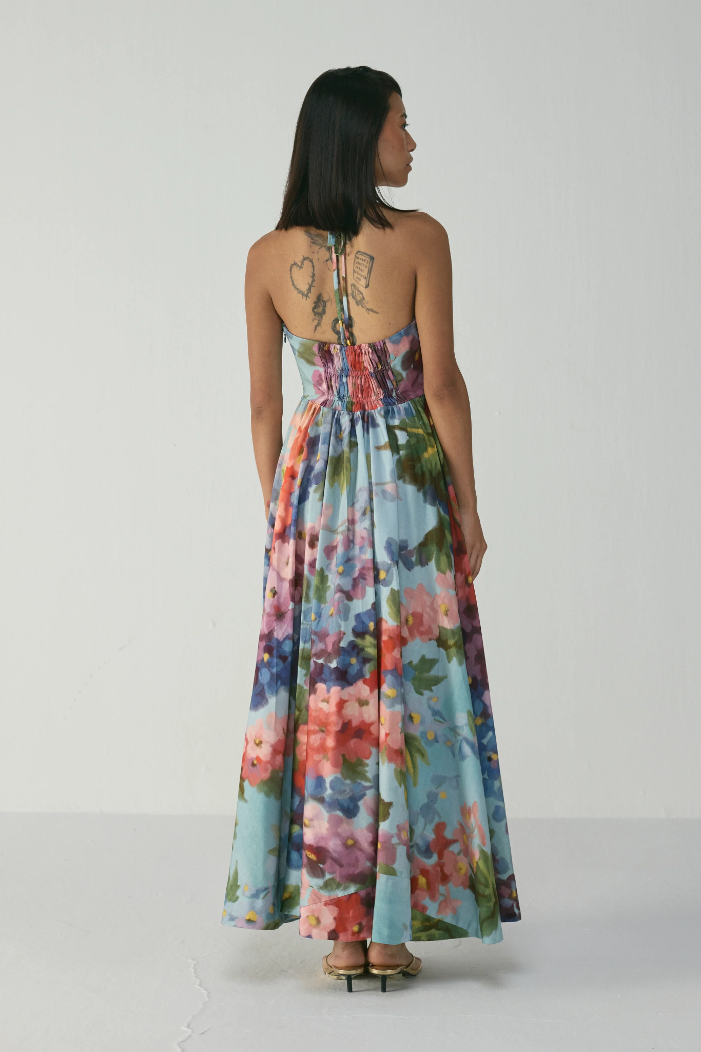 DARLINGTON HALTER NECK DRESS