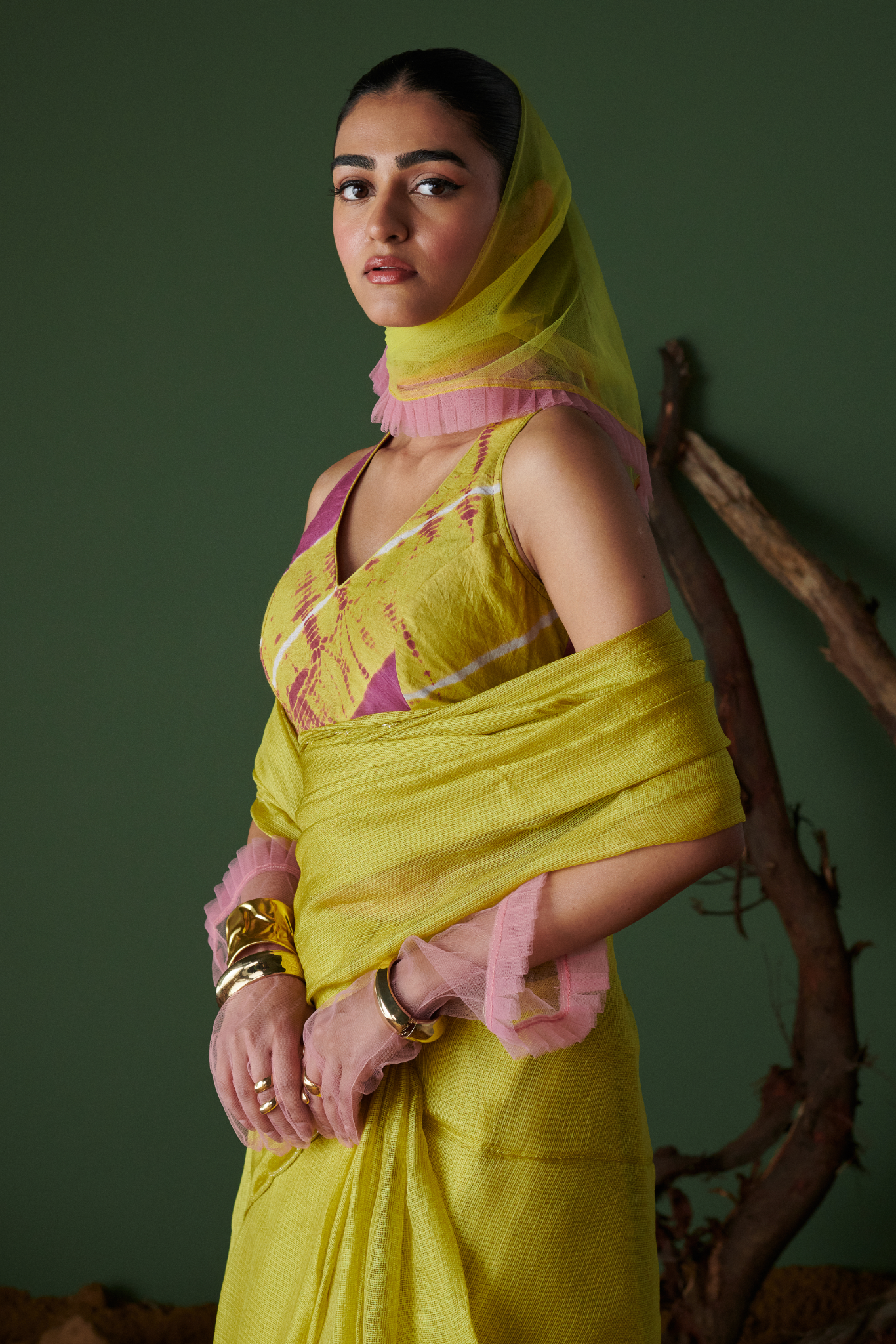 NIMBU SODA POP - Saree with Blouse