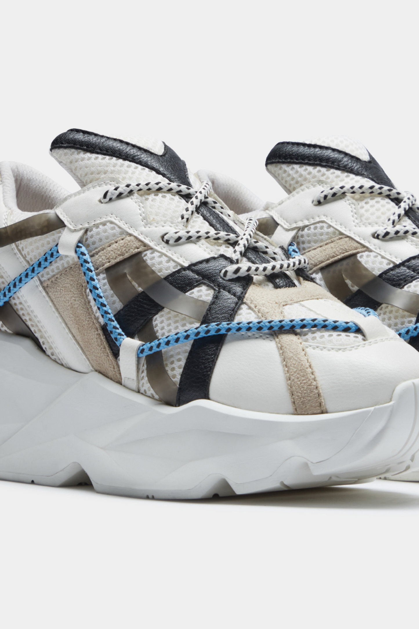 733 White Over-Panelled Chunky Sneaker