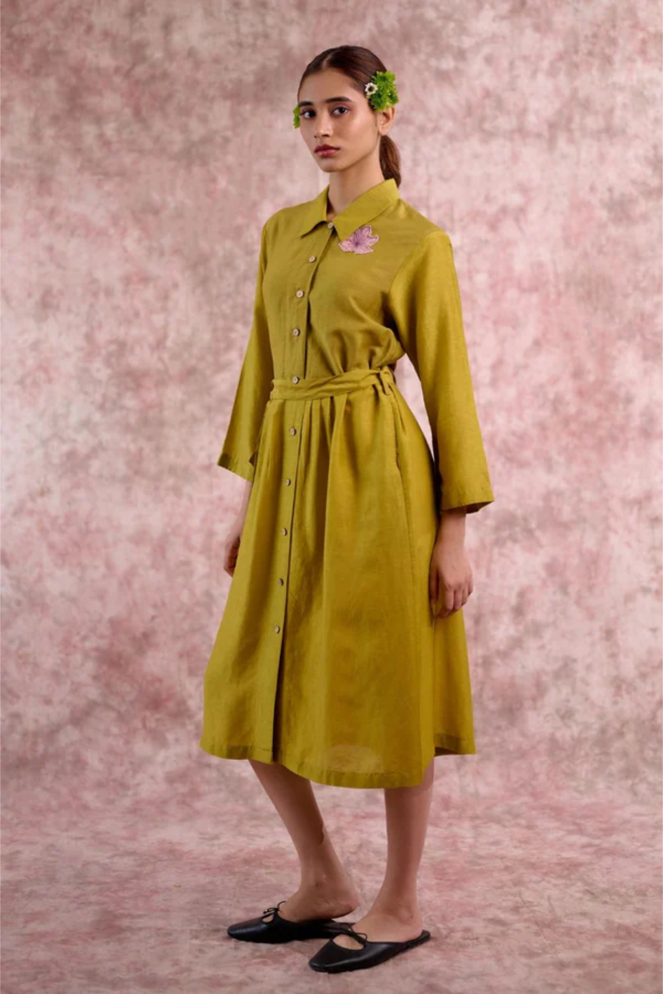 CAROLLE EMBROIDERED DRESS