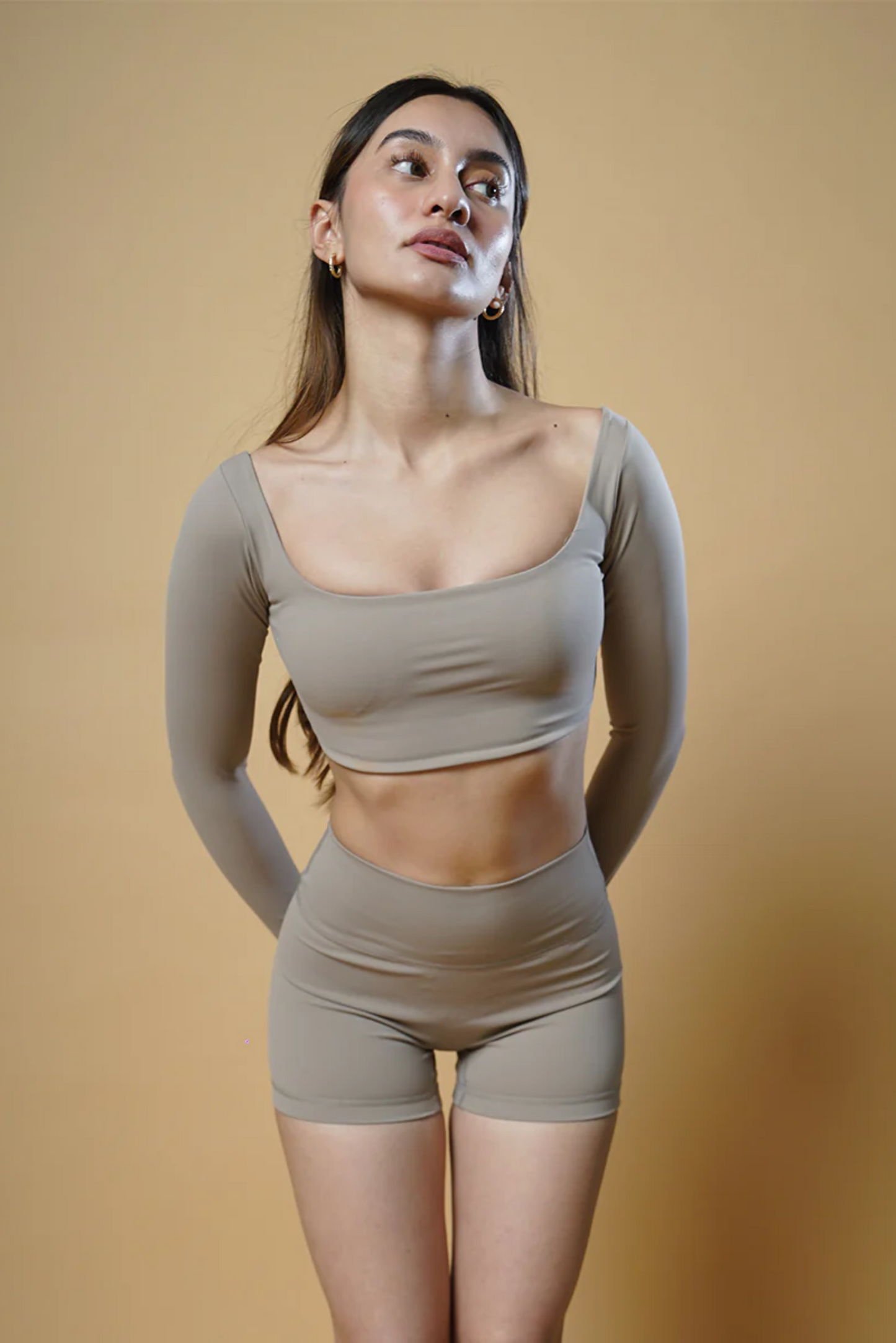 Full Sleeve Top - Barely Brown