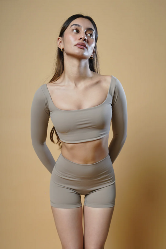 Full Sleeve Top - Barely Brown