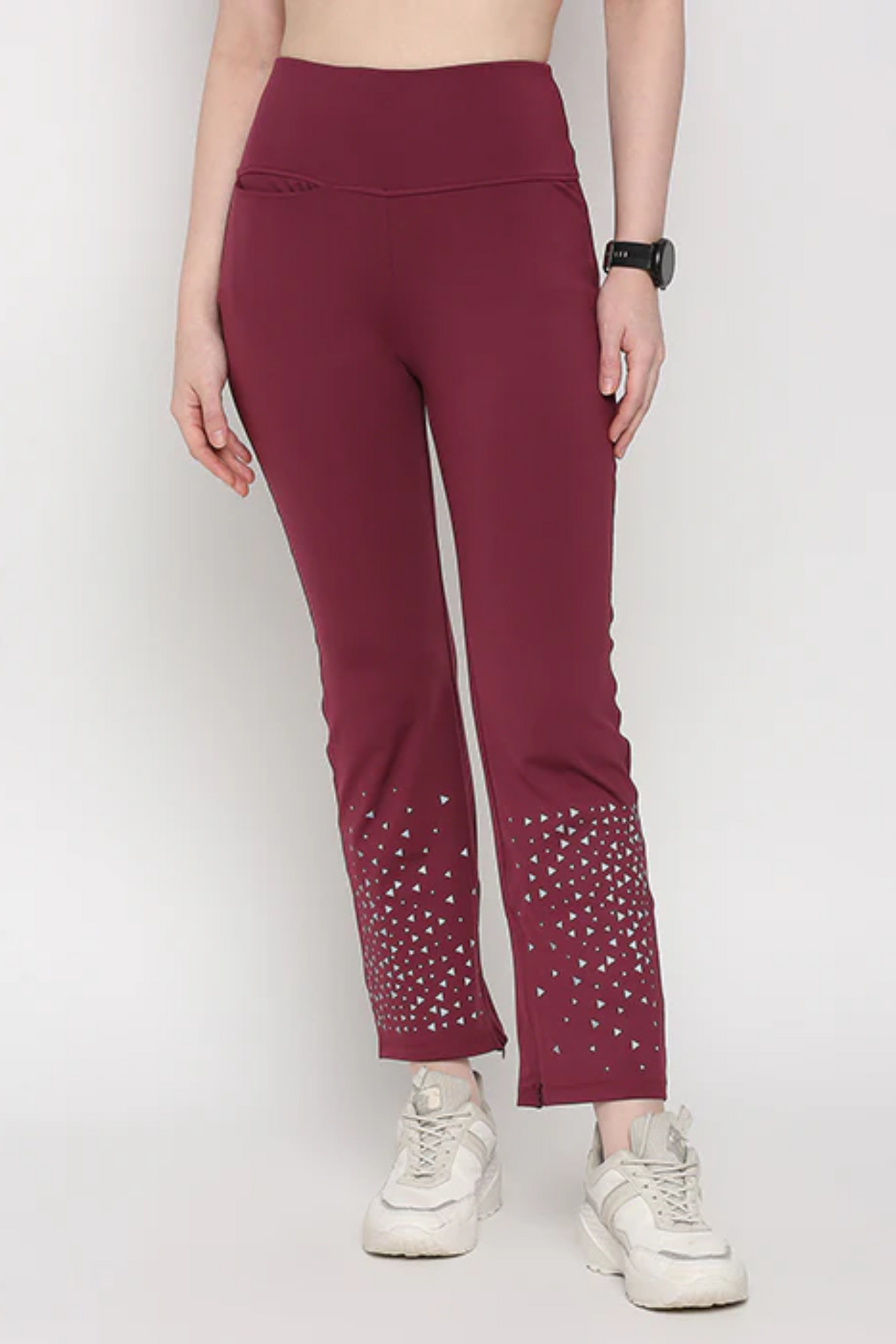 Tuna Active Wine Color Boot Cut Pants