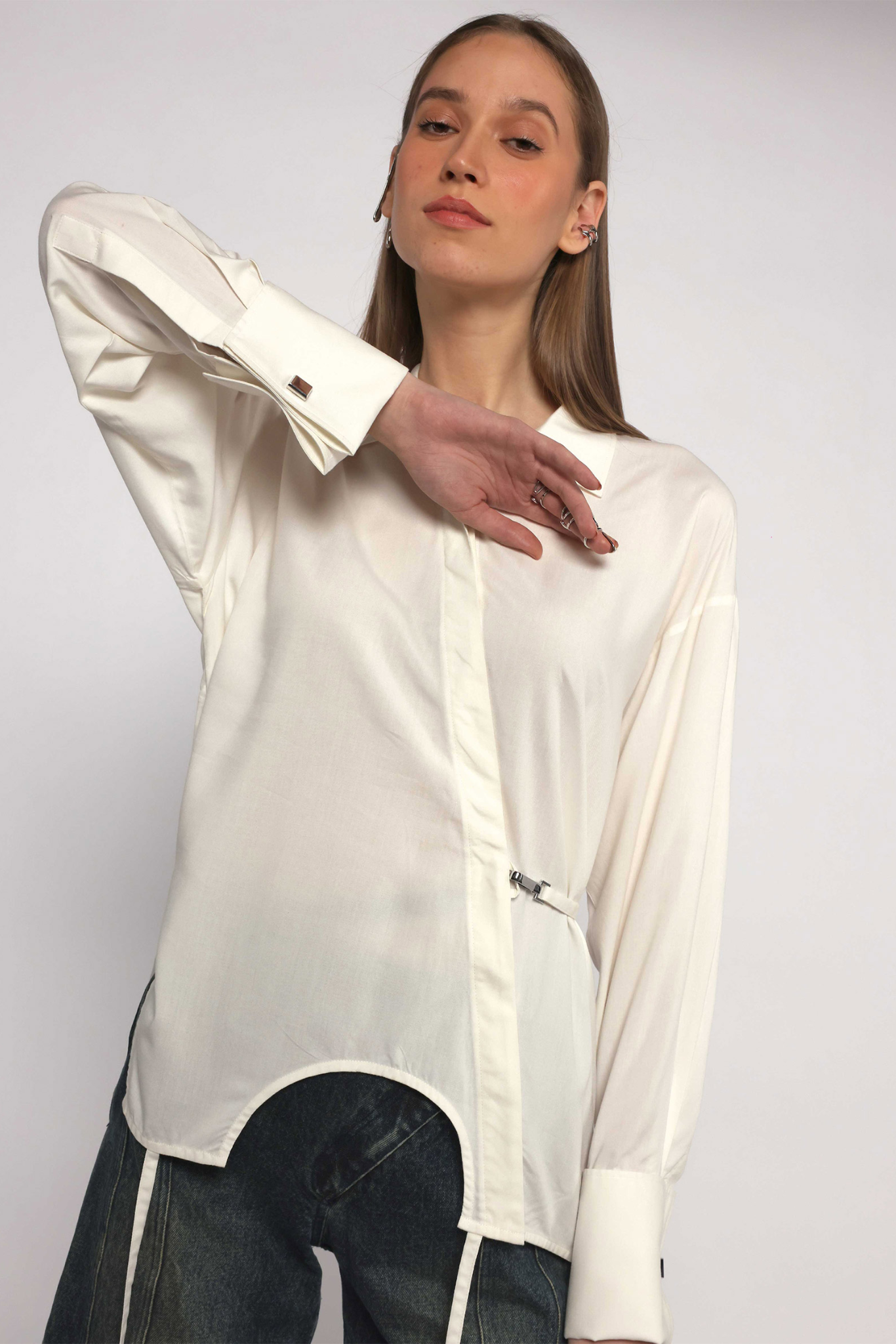 Lady In White Aloe Vera Shirt
