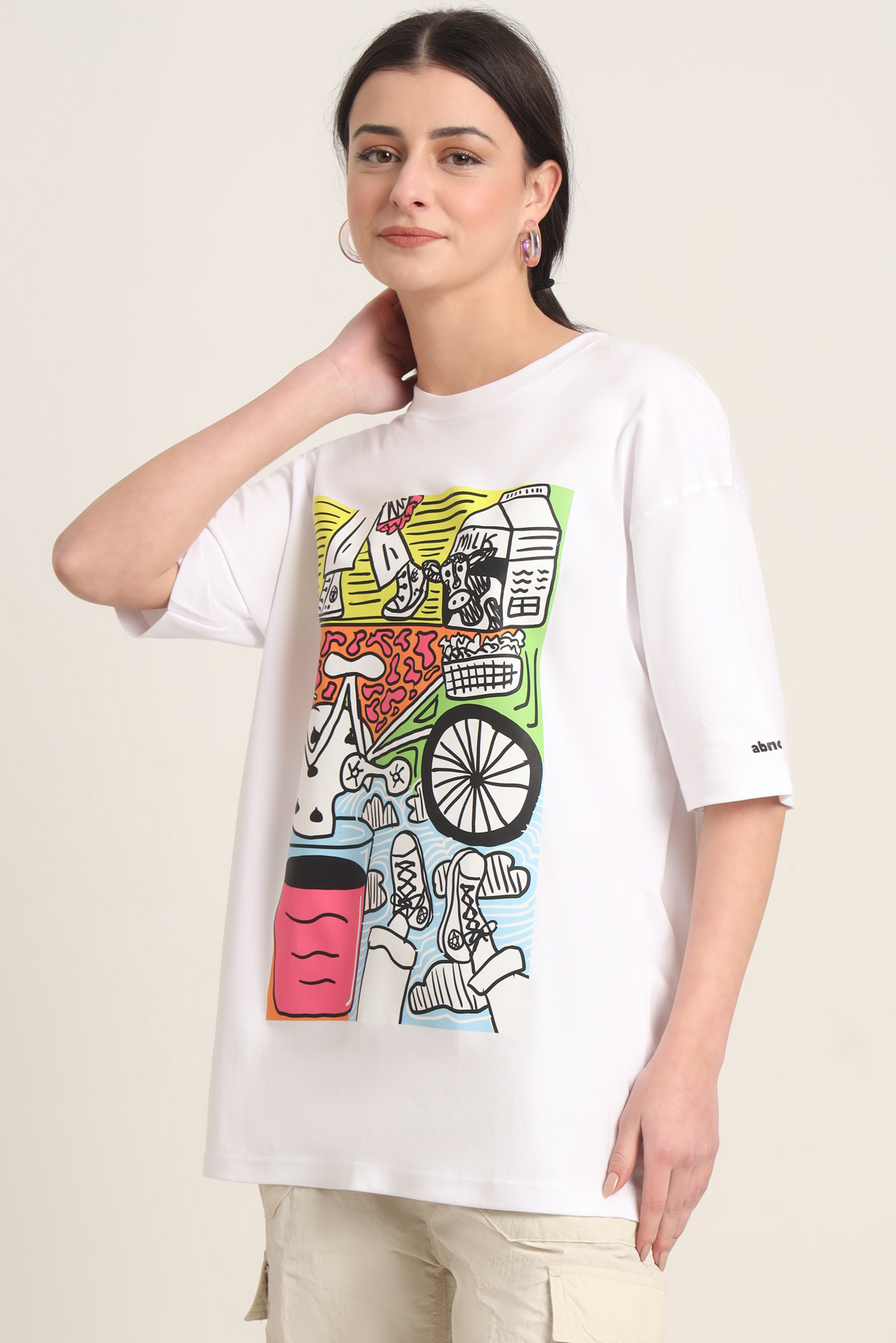 Milky Day Oversized Aesthetic T-shirt