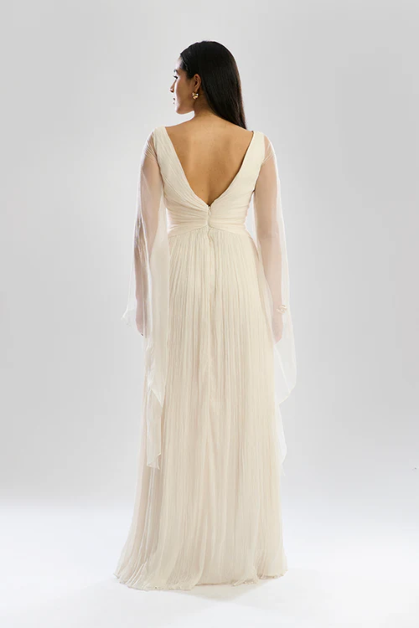 Dream Dress with Waterfall Sleeves