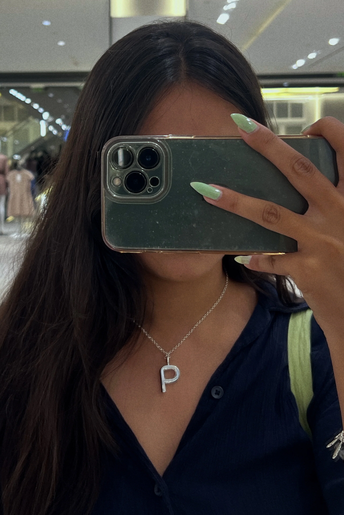 Bold Letter Necklace - P