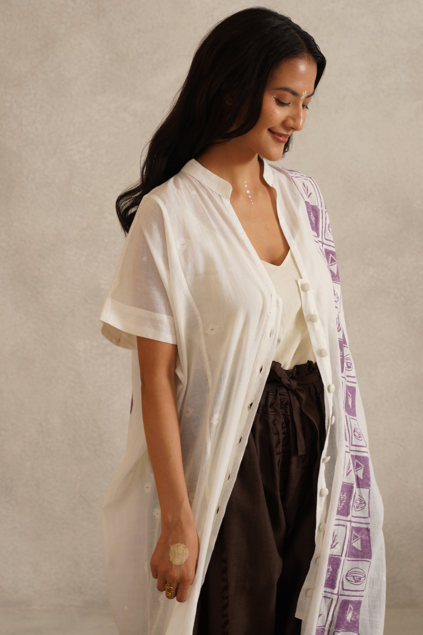 Flow Kaftan - White