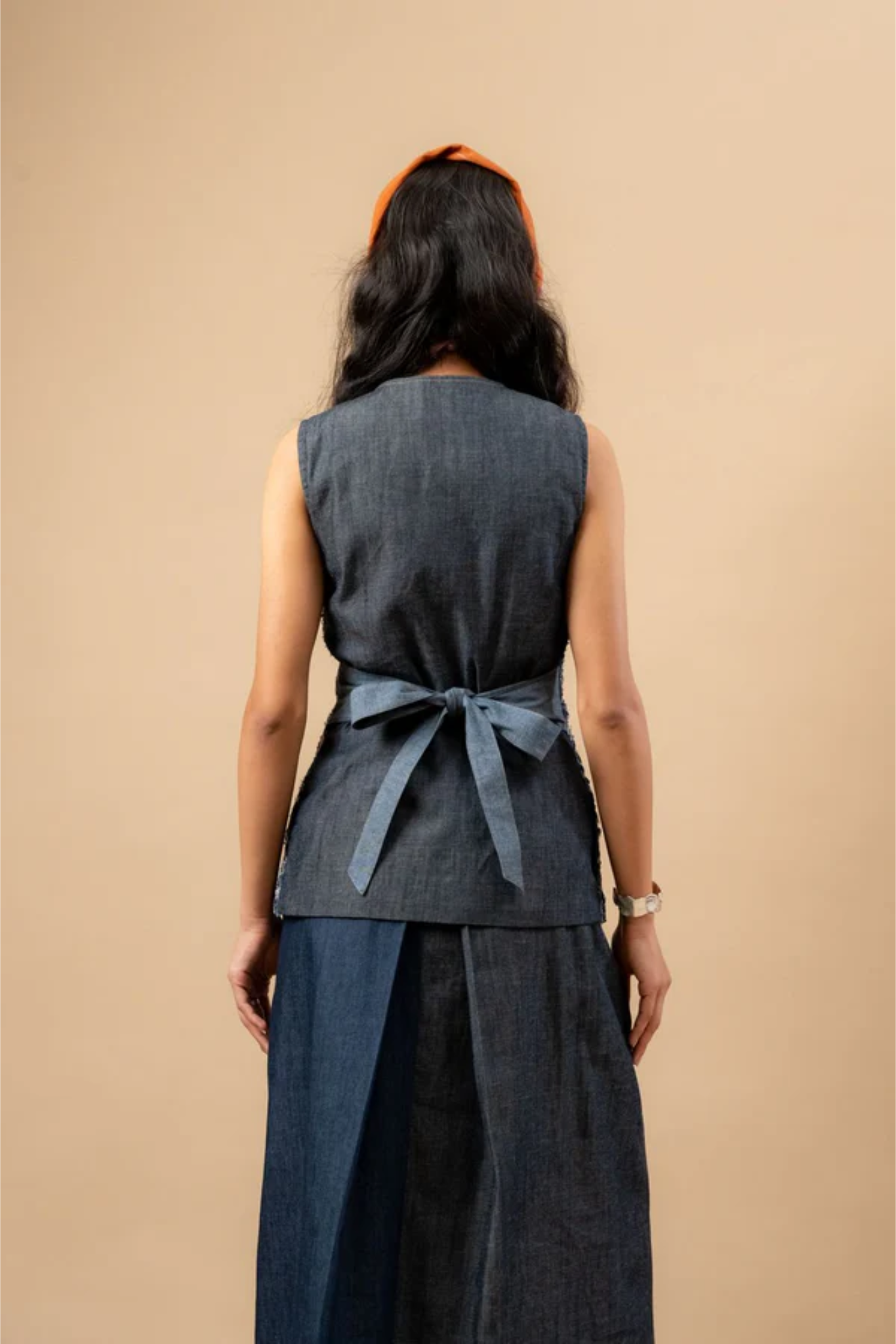 IDA UPCYCLED DENIM WAISTCOAT