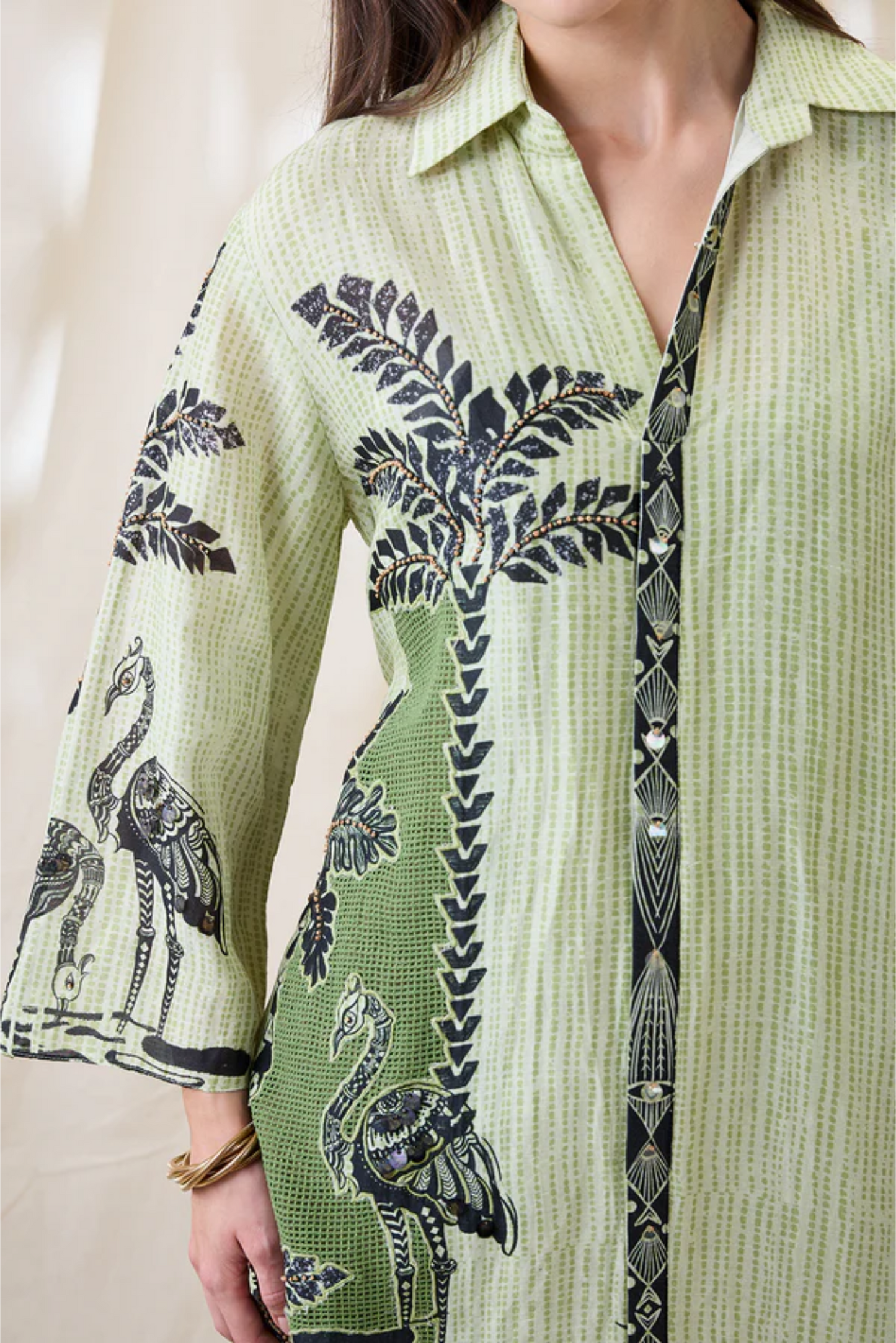 Noorani Embellished Boxy Dress