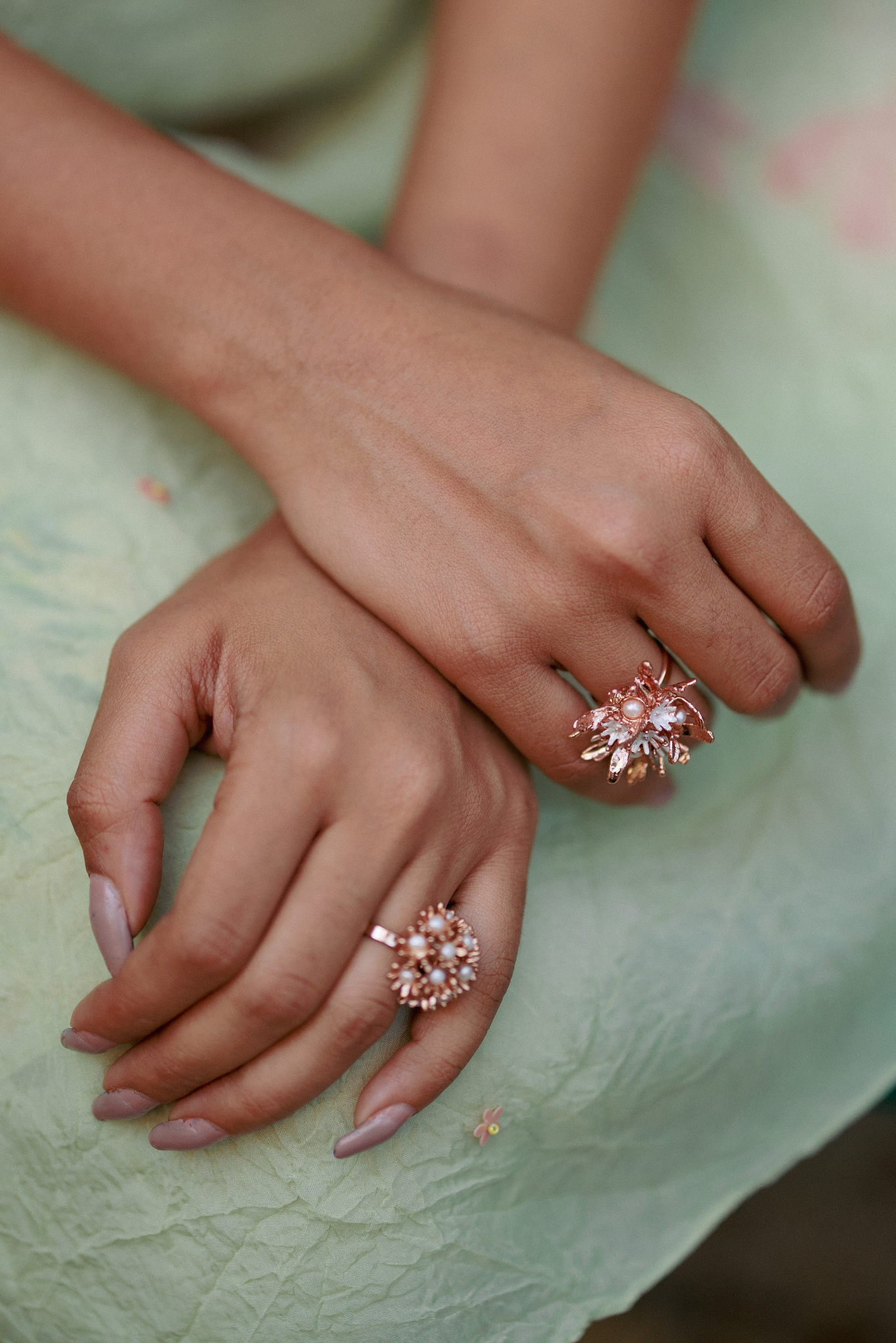 Flower Burst Ring - Rose Gold