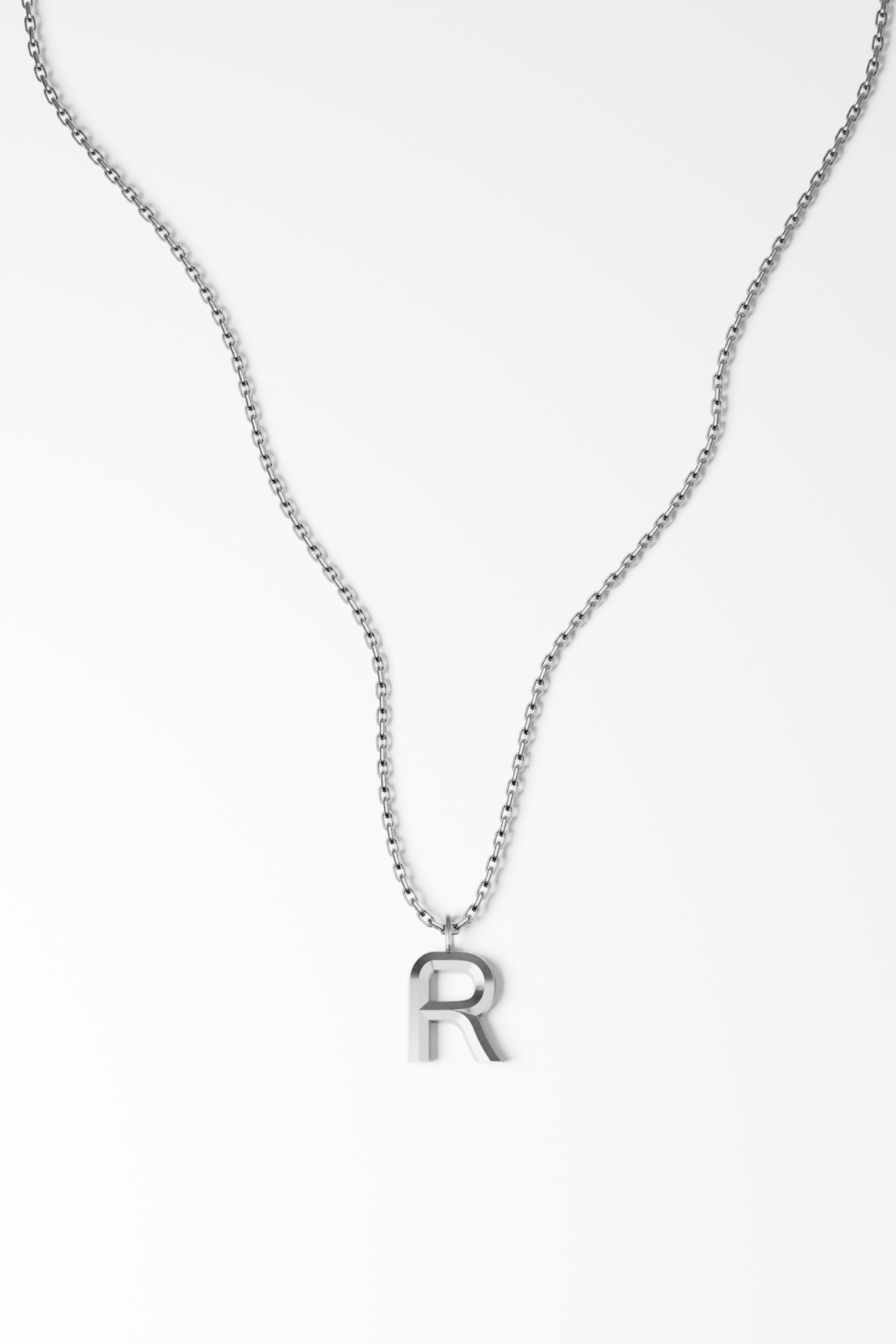 Bold Letter Necklace - R