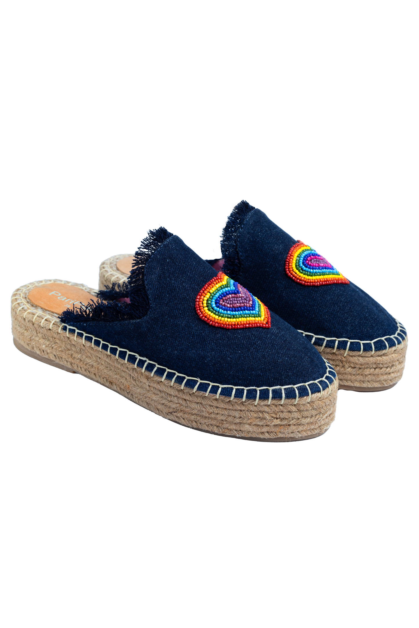 Heartbeat Espadrilles Dark Denim Platform