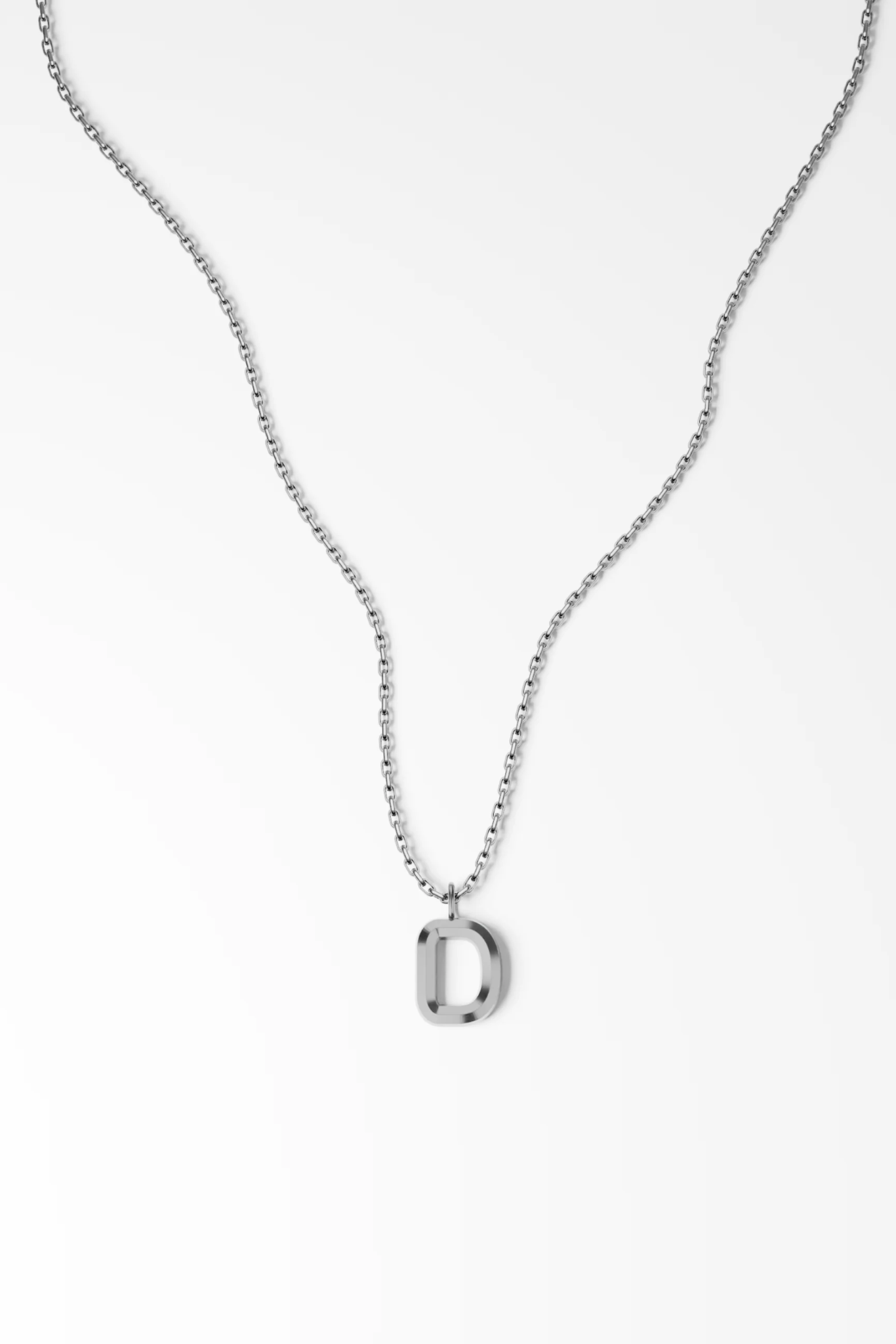 Bold Letter Necklace - D