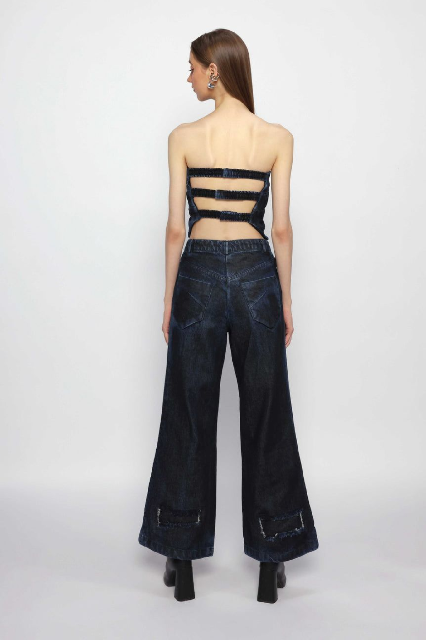 Diffused Denim Pants