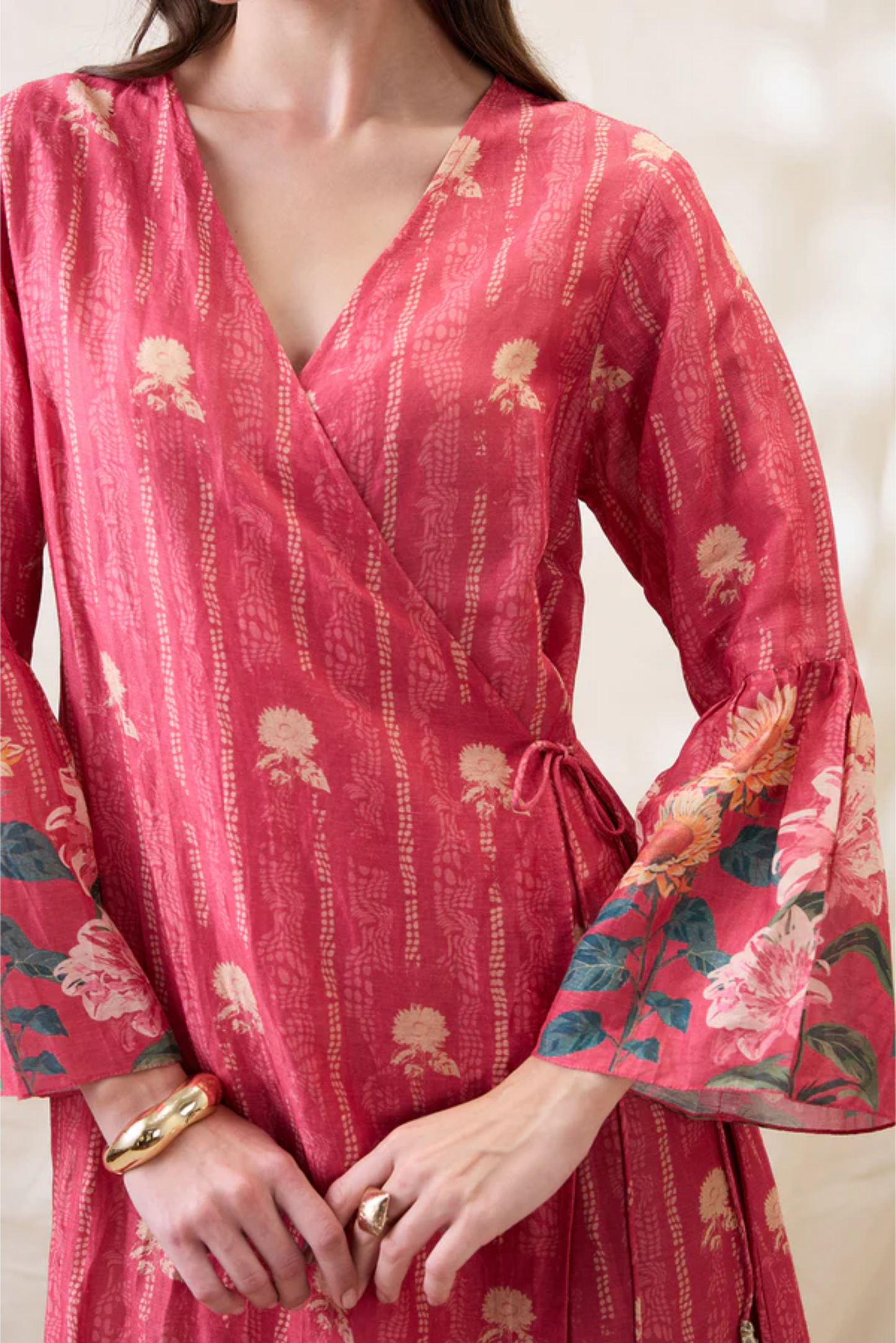 Ravya Front Overlapped Dress