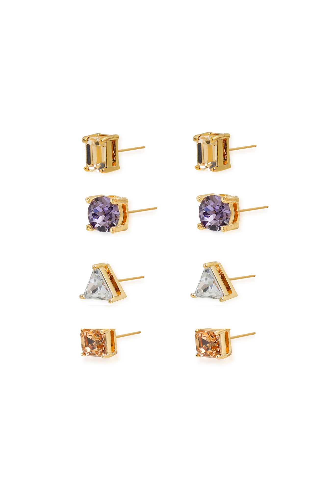 The Form Earrings - Purple