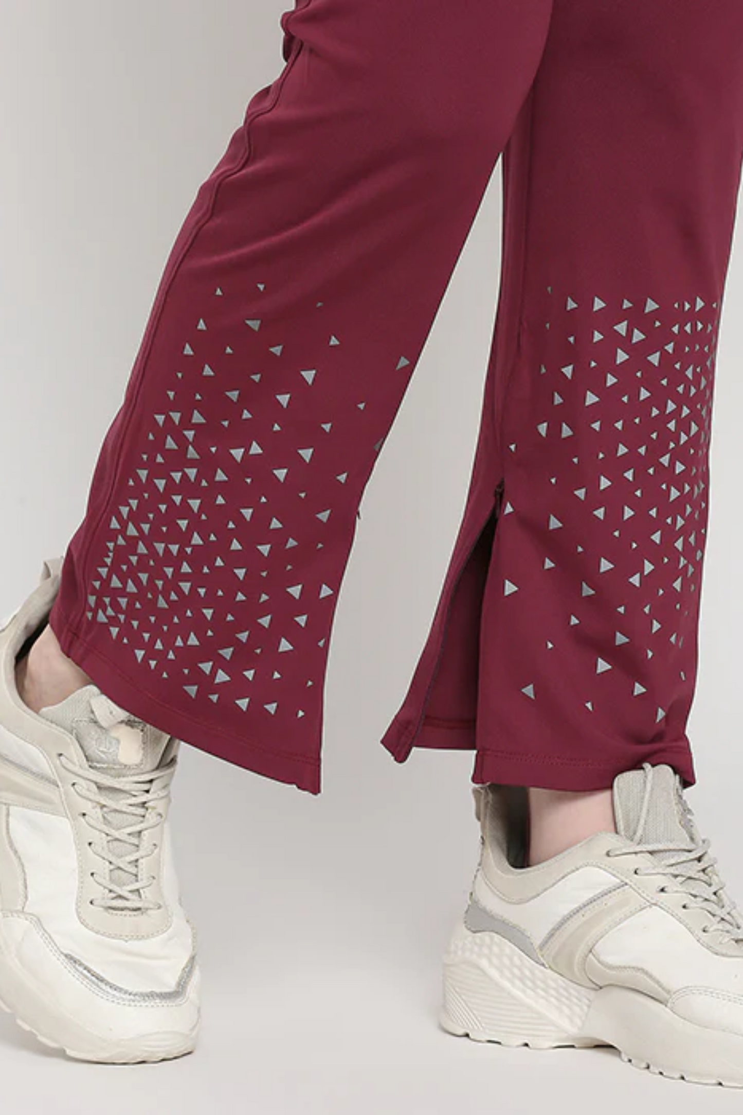 Tuna Active Wine Color Boot Cut Pants