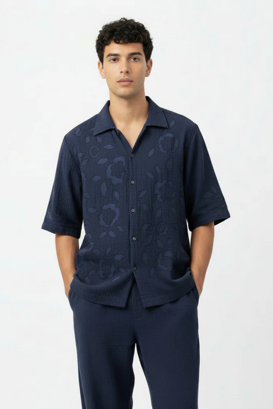 FLORIQUE NAVY SHIRT