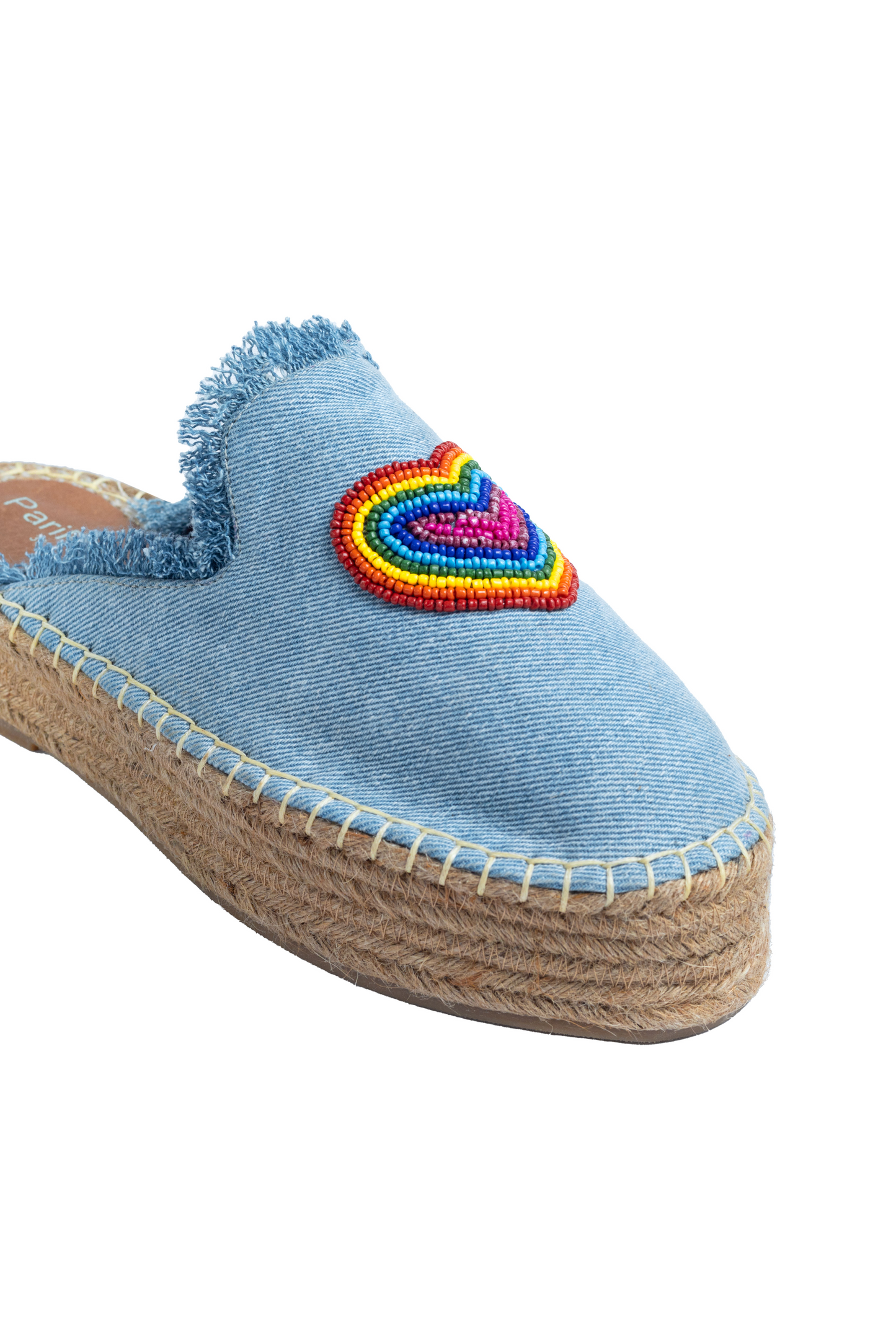 Heartbeat Espadrilles Light Denim Platform