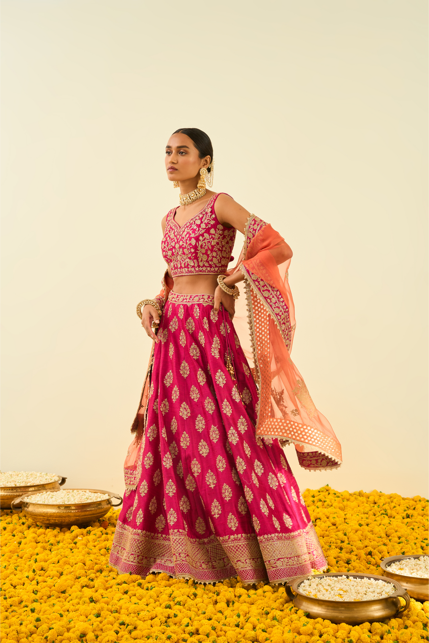 Masiah Lehenga with blouse and dupatta