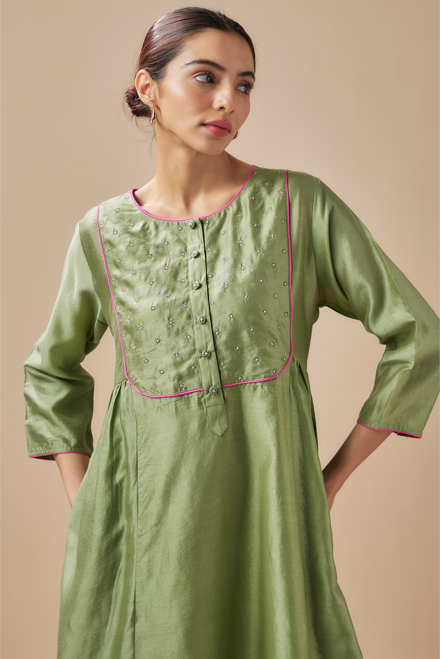 Rama Green Dress