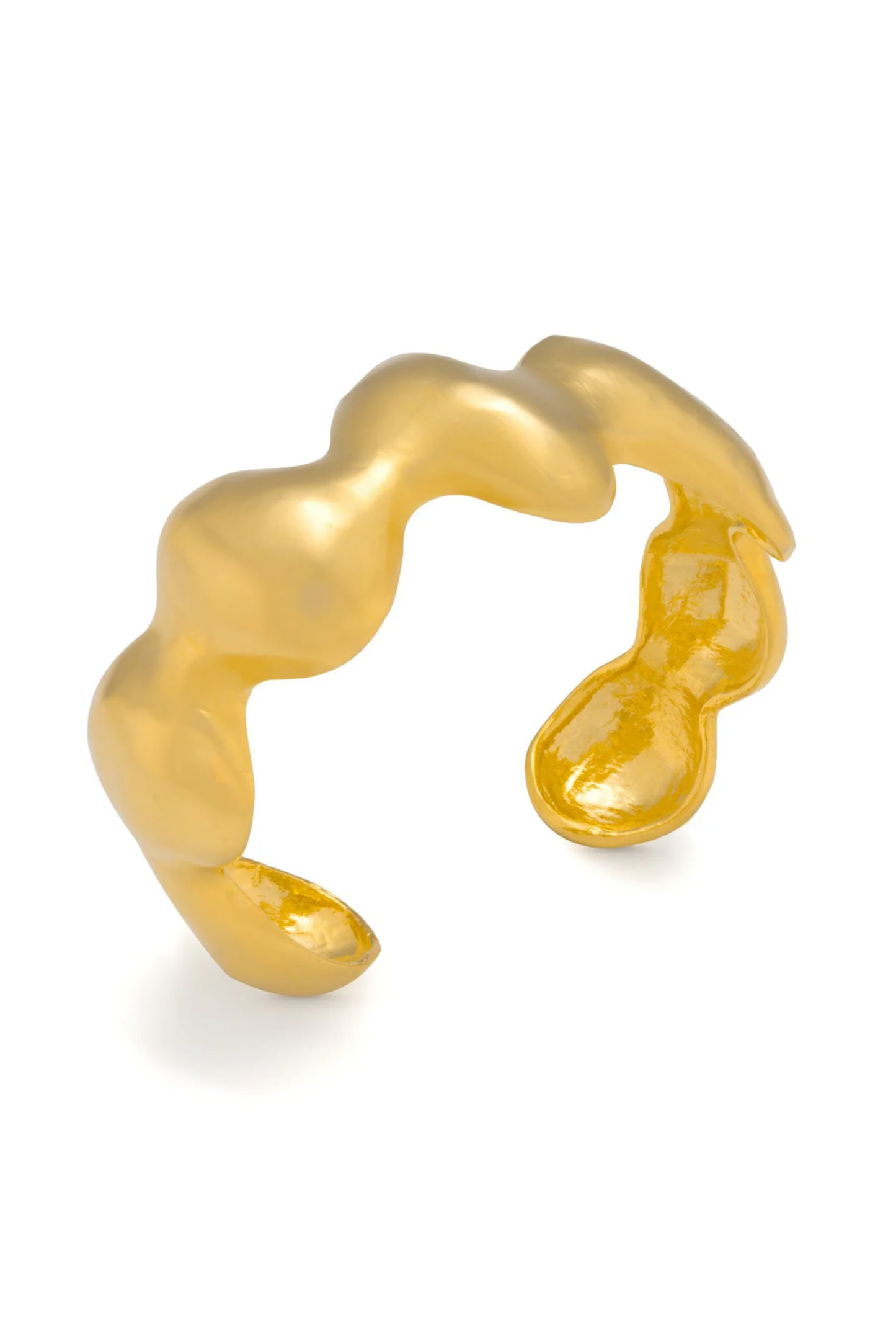 Ella Bracelet (medium wave) - Golden