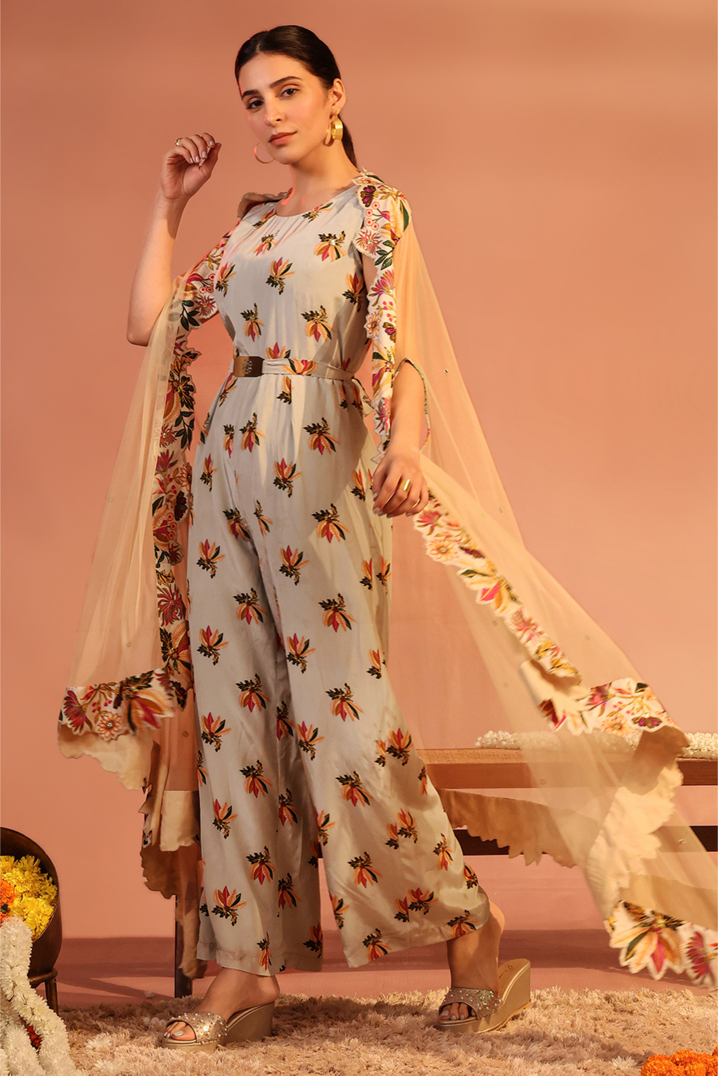 Aarani Printed Jumpsuit set